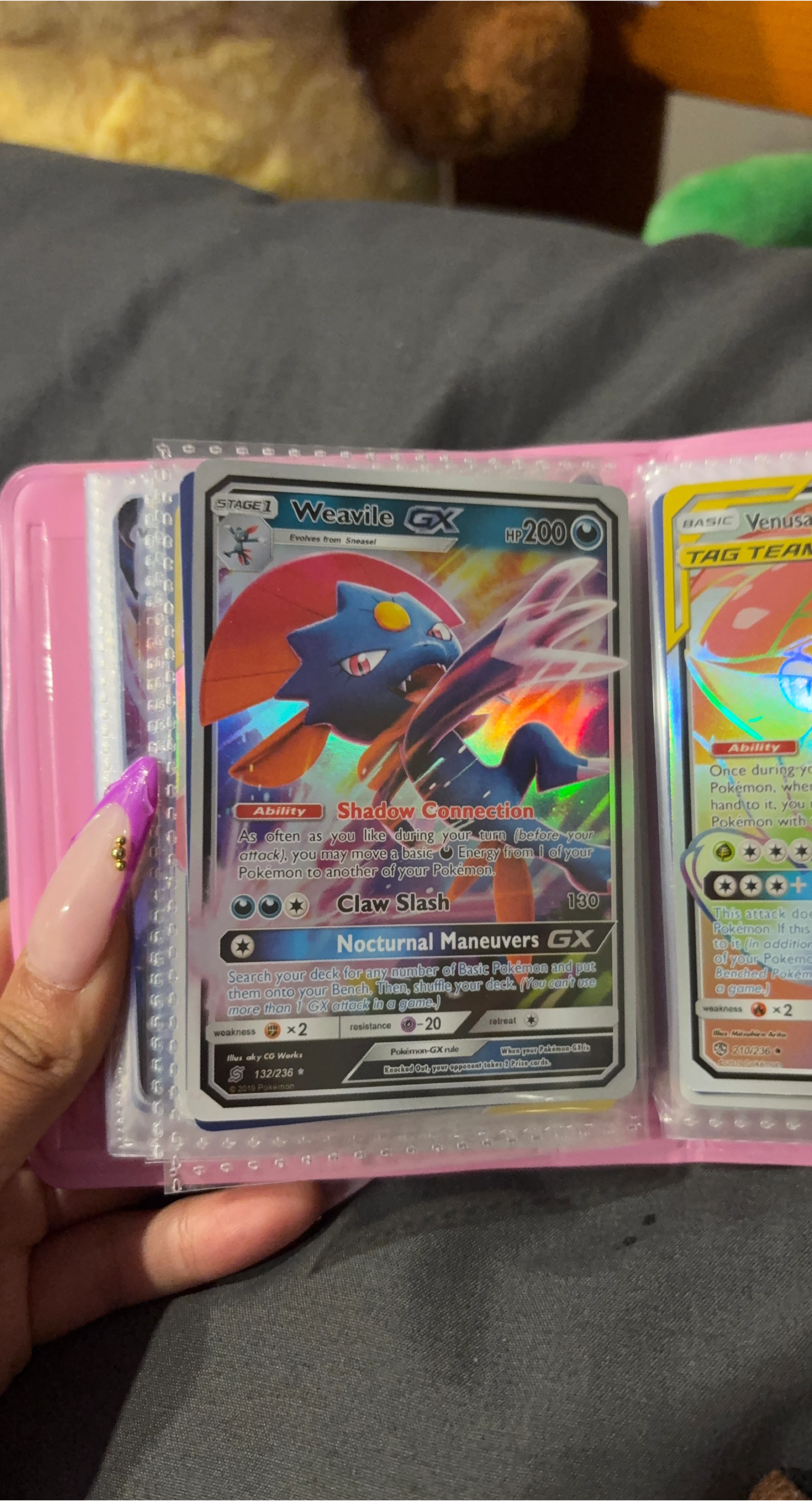 Pokémon Weavile GX Card 132/236