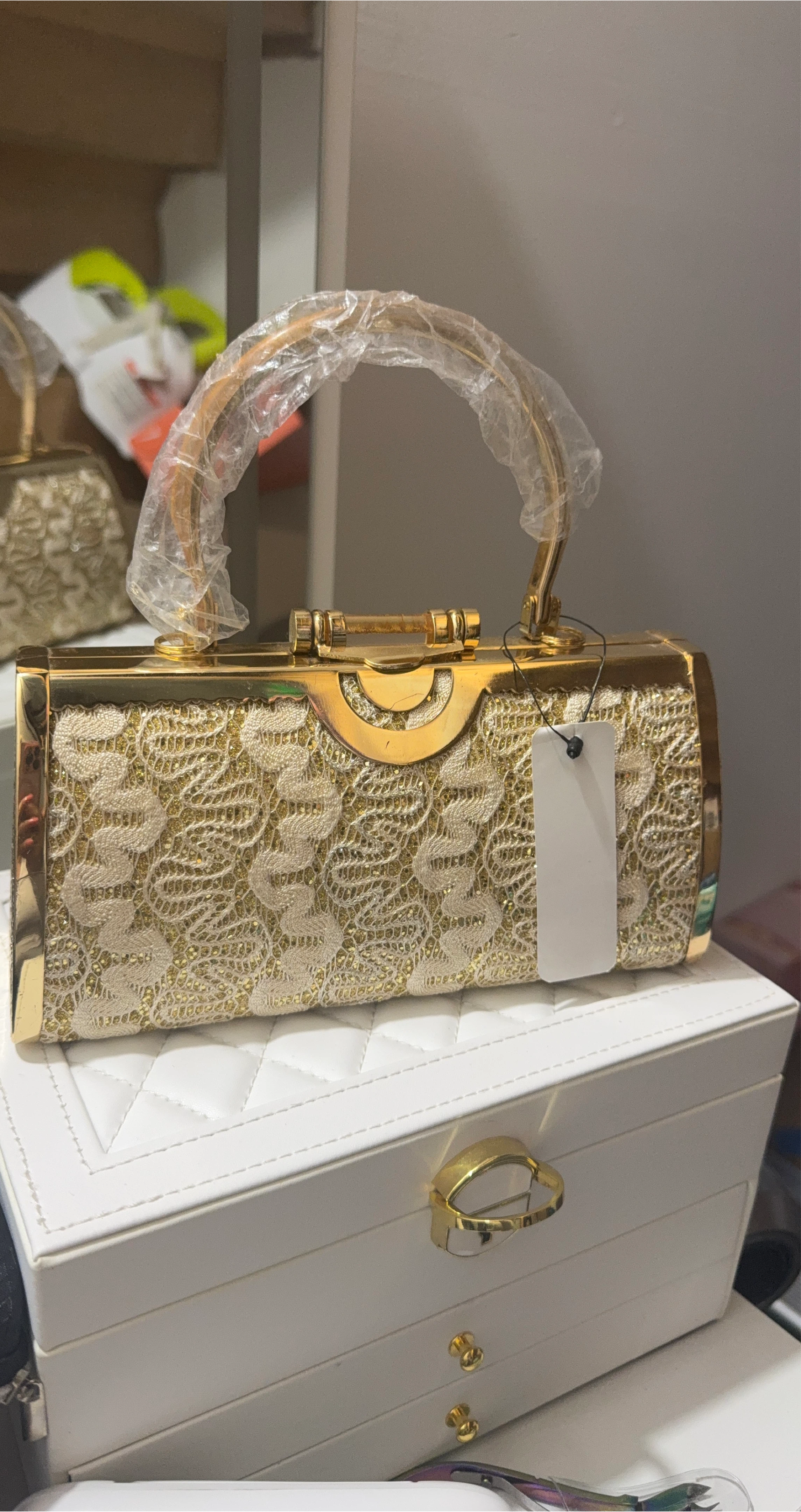 Gold Clutch Evening Bag