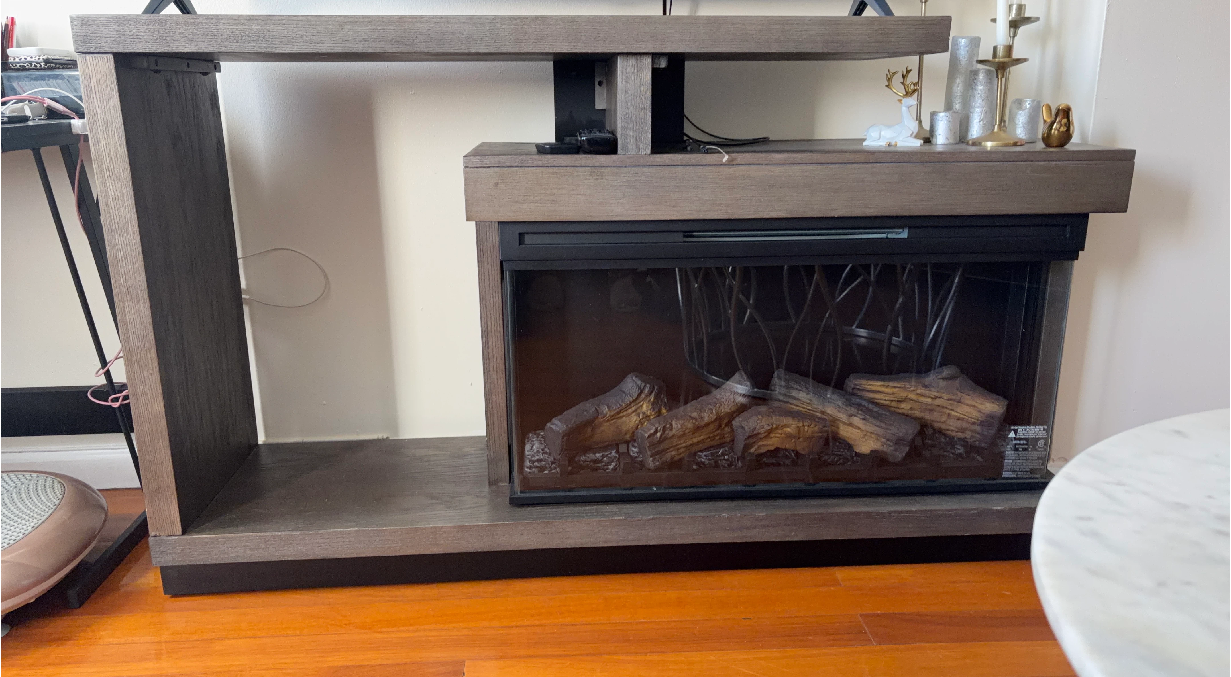 Electric Fireplace Entertainment Stand