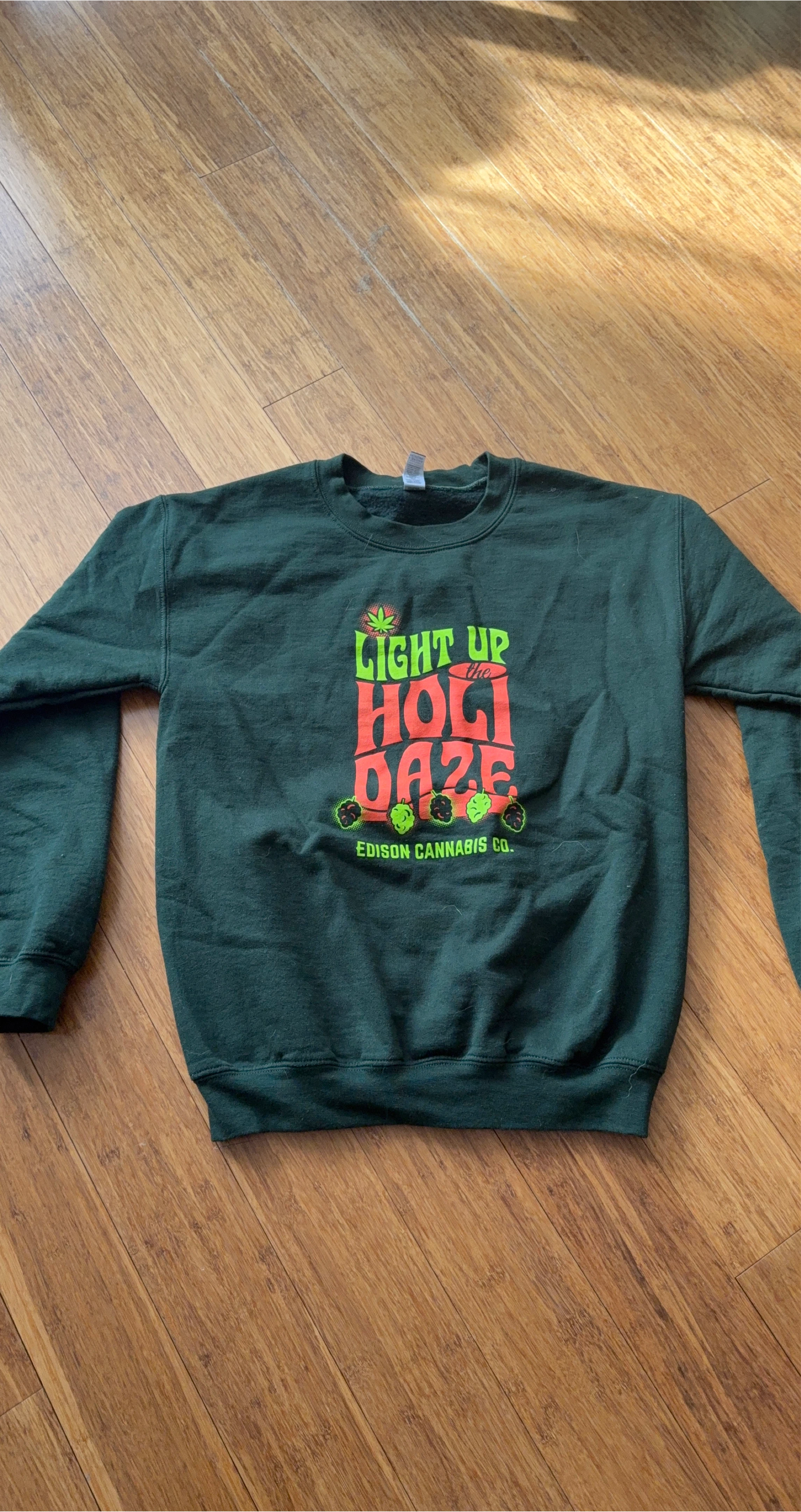 Edison Cannabis Co. "Light Up The Holi Daze" Crewneck Sweatshirt