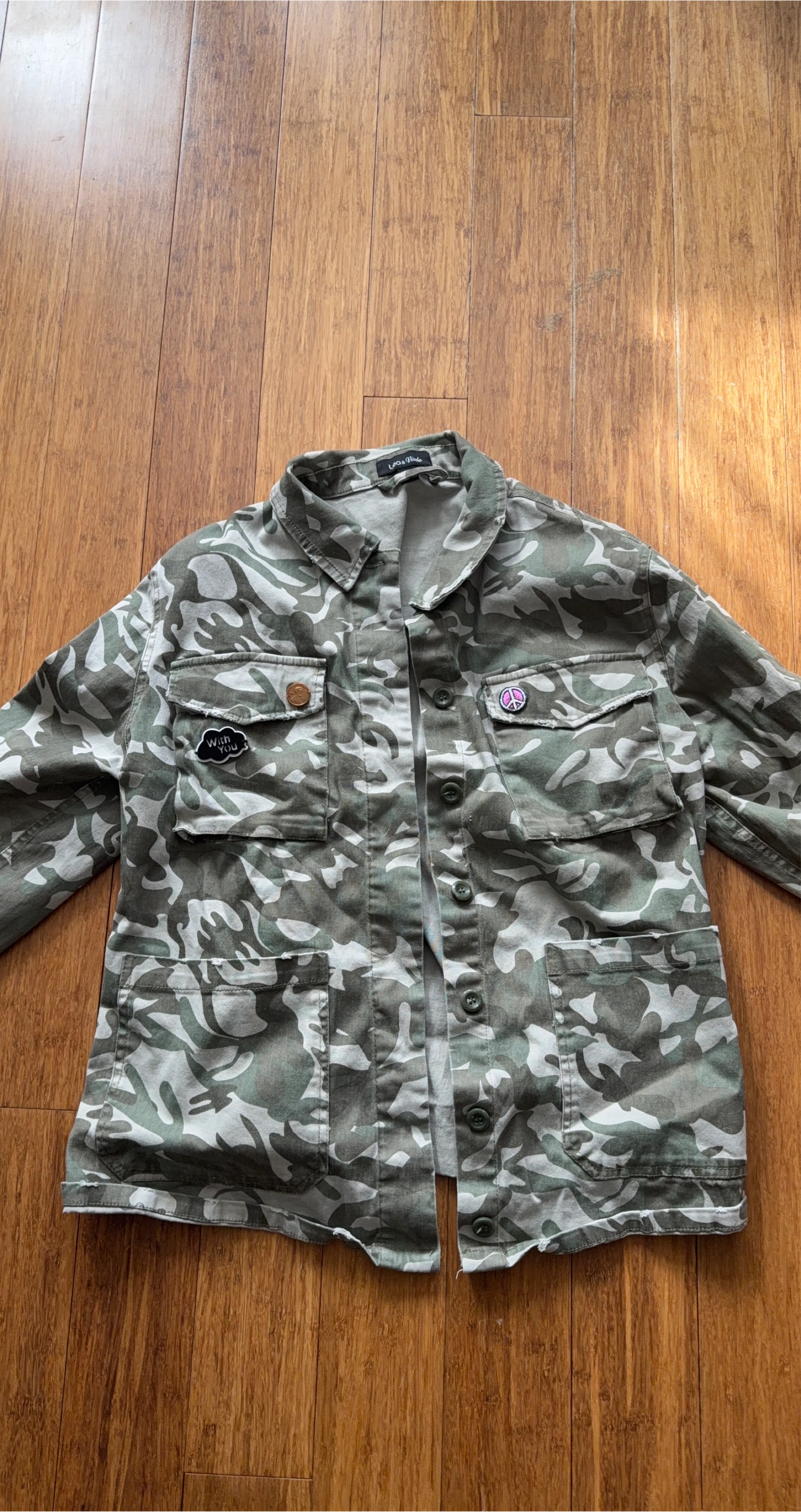 Leo & Viola Camo Utility Jacket