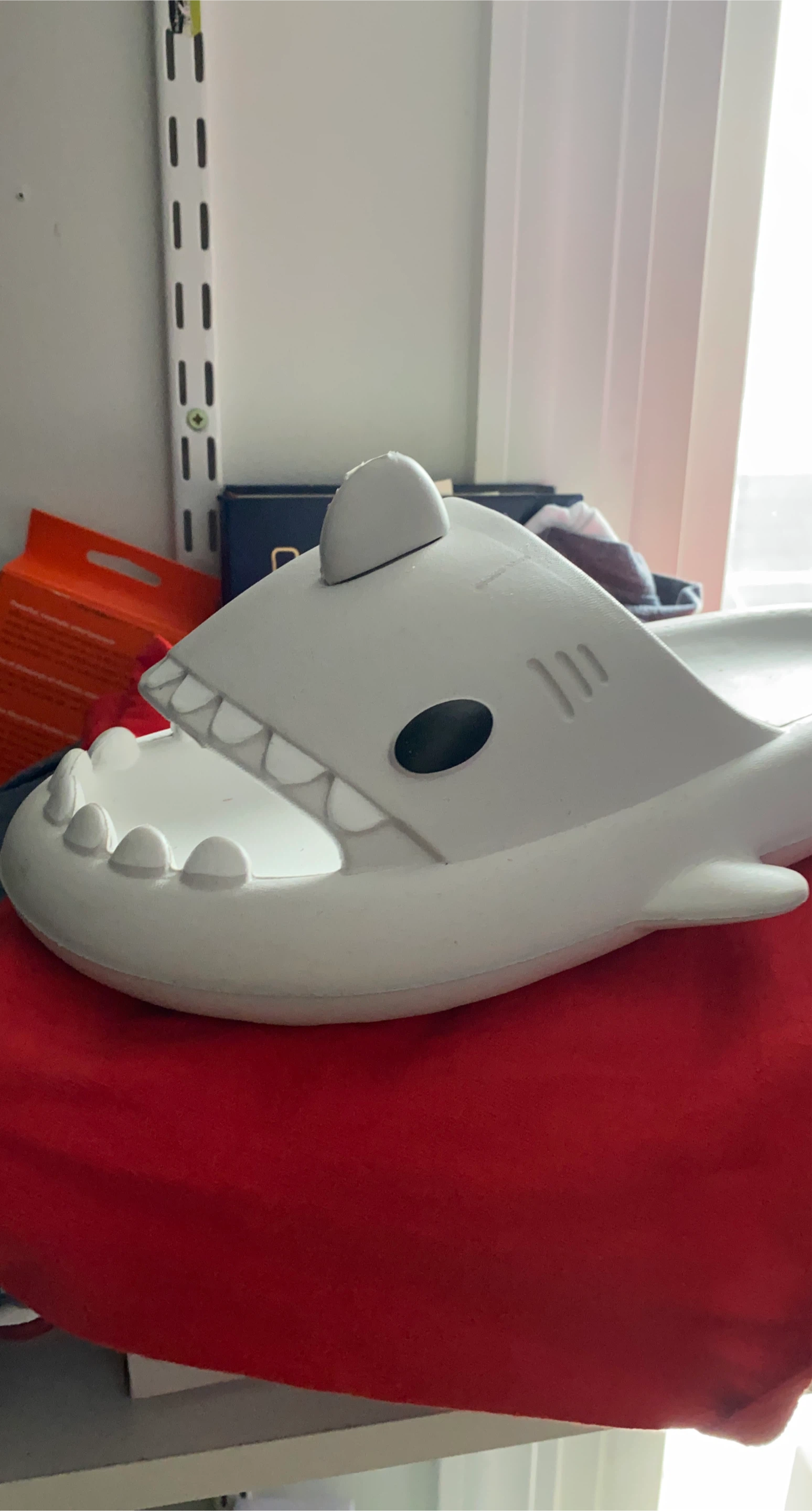 White Shark Slippers - Size Unknown