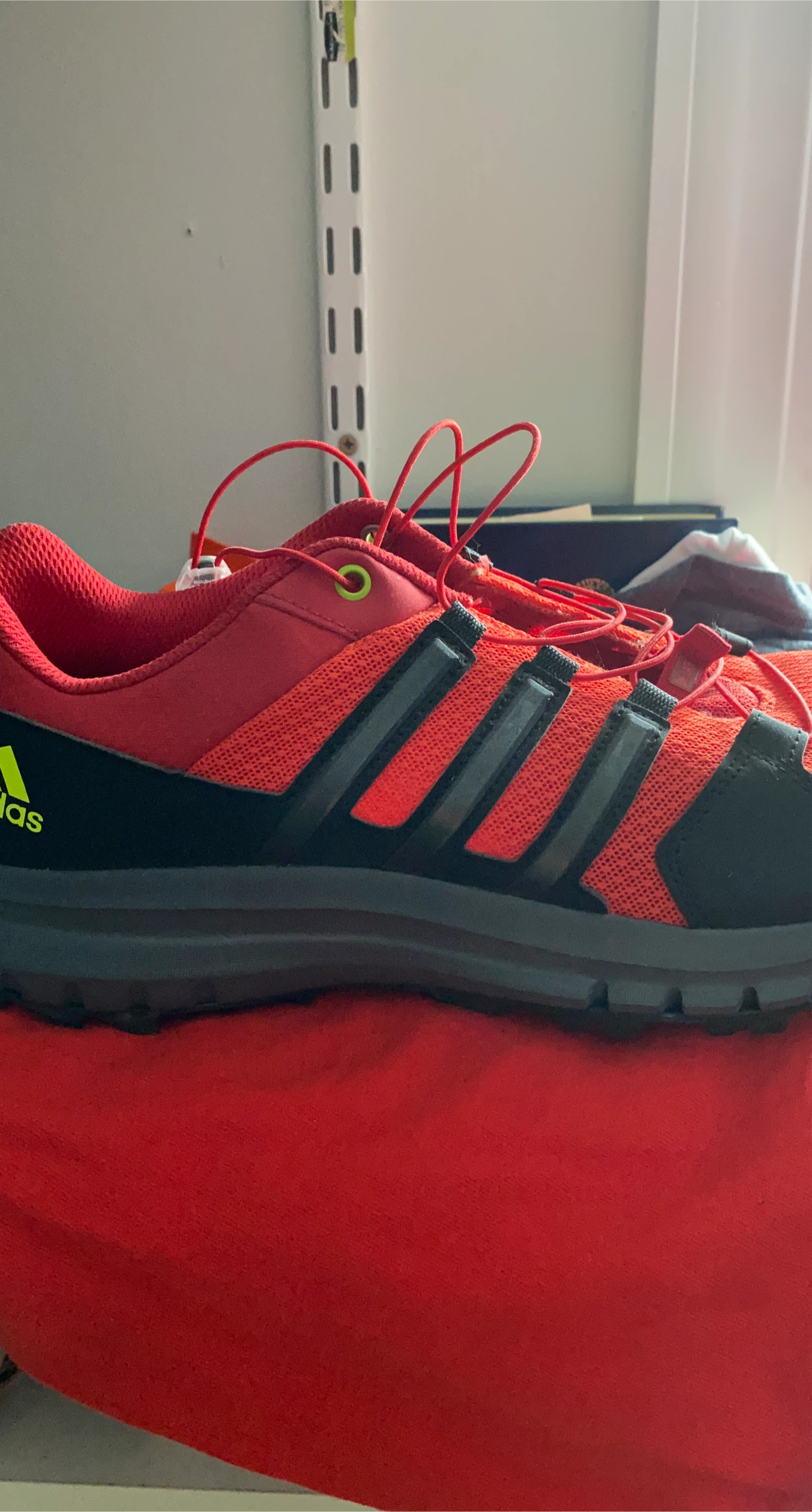 Adidas Red & Black Running Shoes
