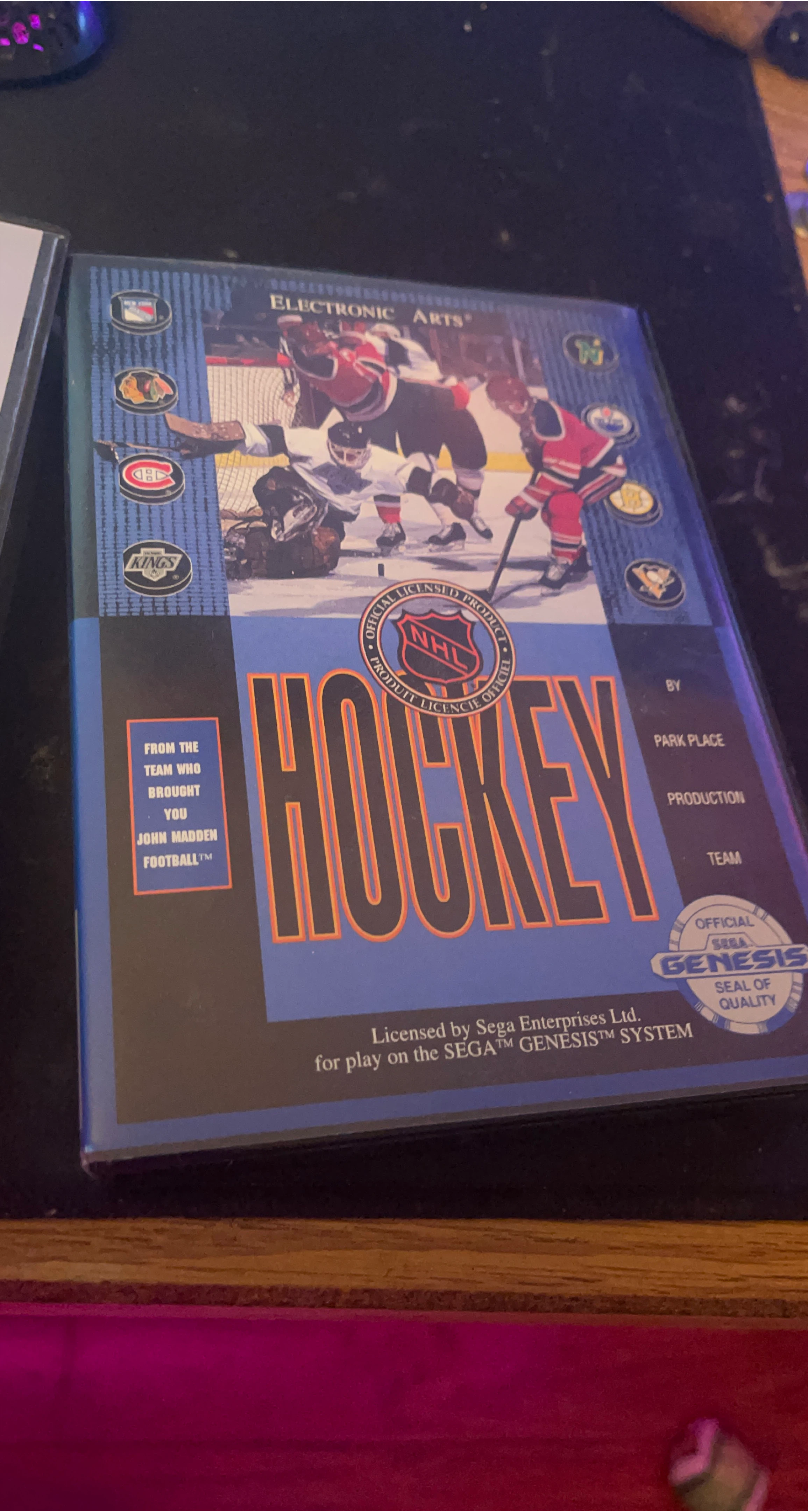 NHL Hockey Video Game for Sega Genesis