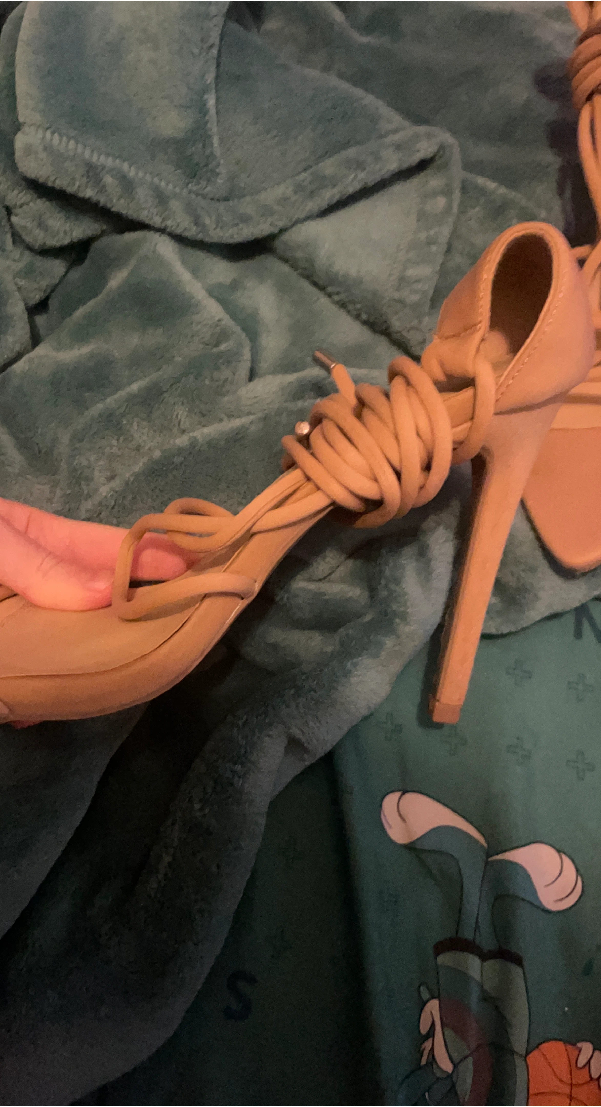 Nude Strappy High Heel Sandals