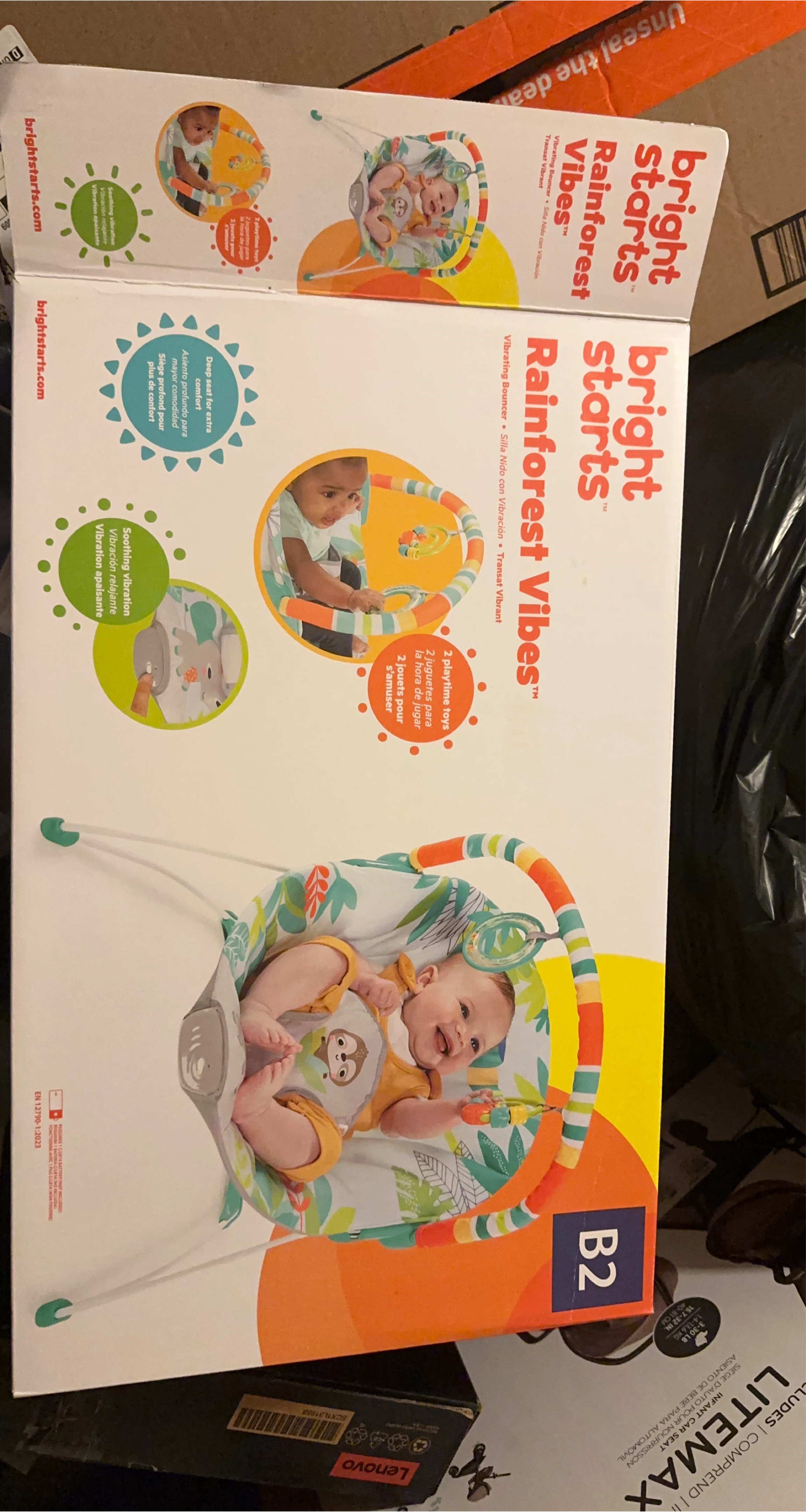 Bright Starts Rainforest Vibes Bouncer