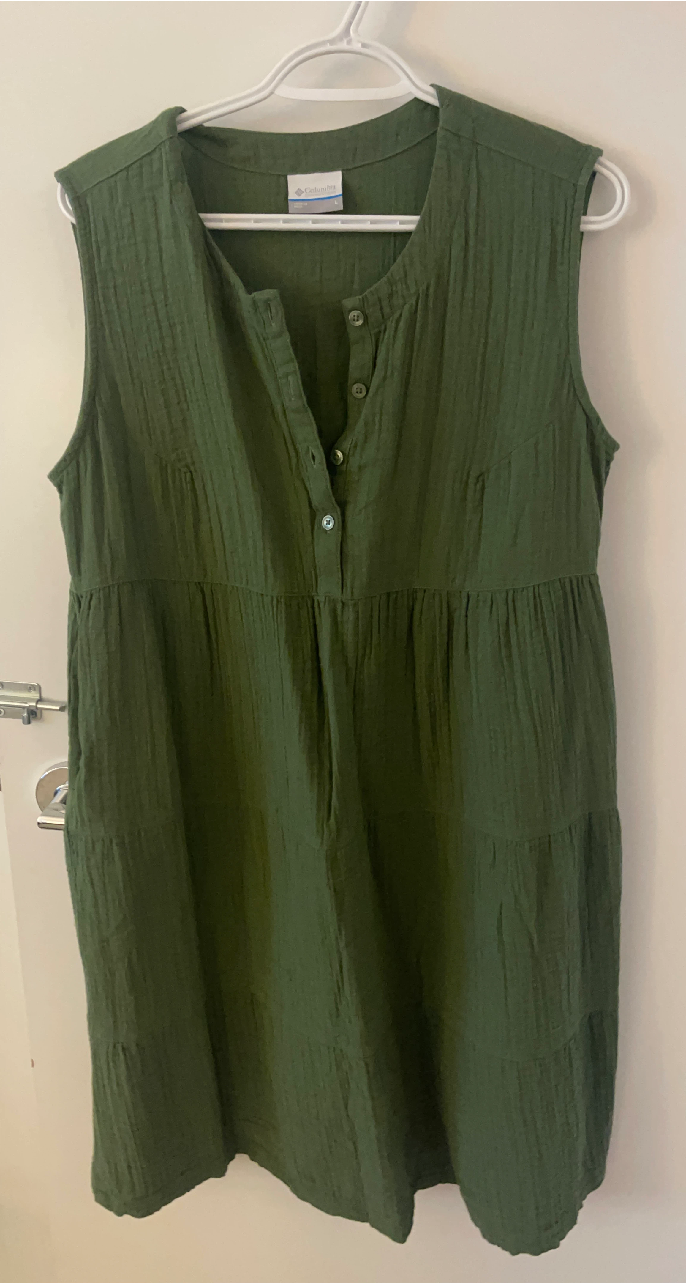 Columbia Sleeveless Green Dress - Size L