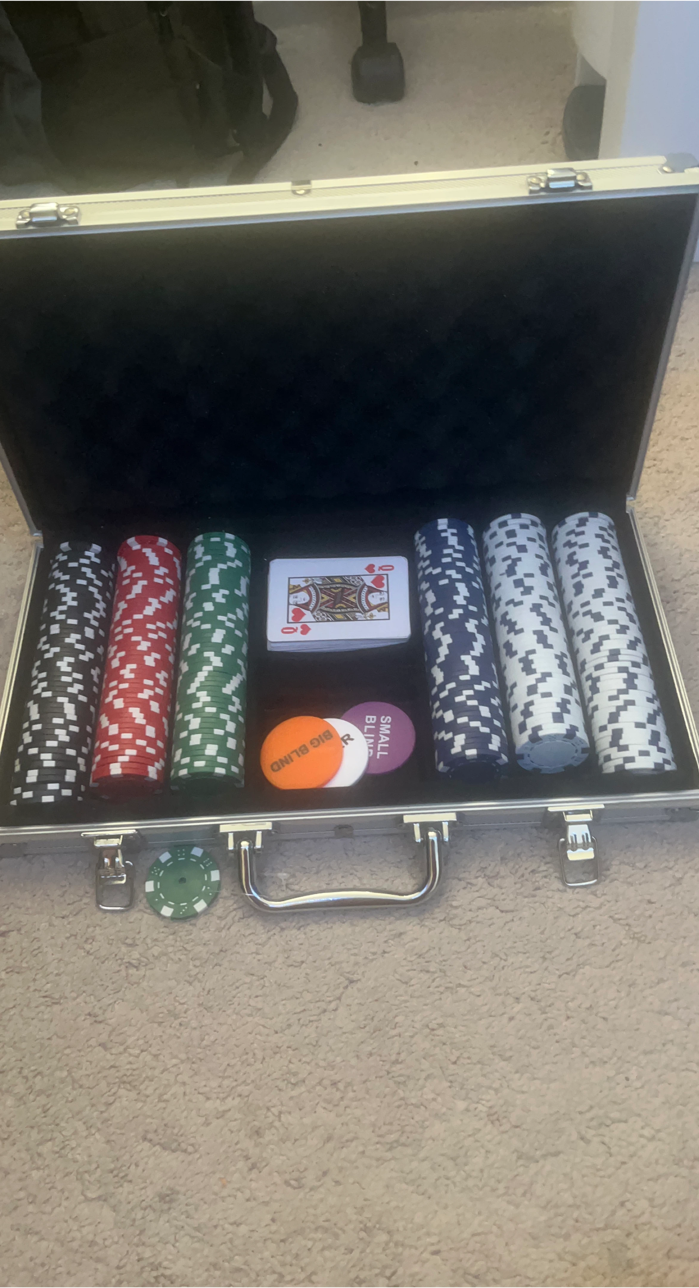 Poker Chip Set with Case