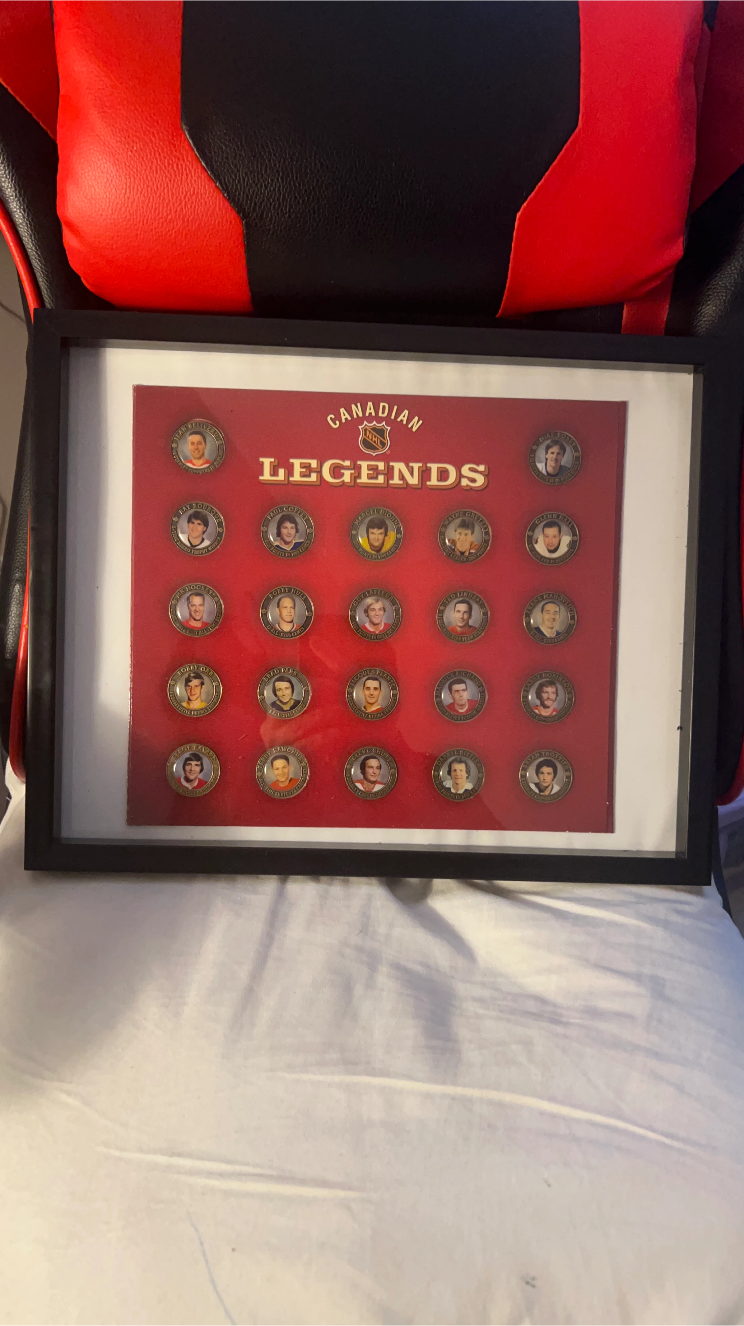 Framed Canadian Legends NHL Hockey Collection