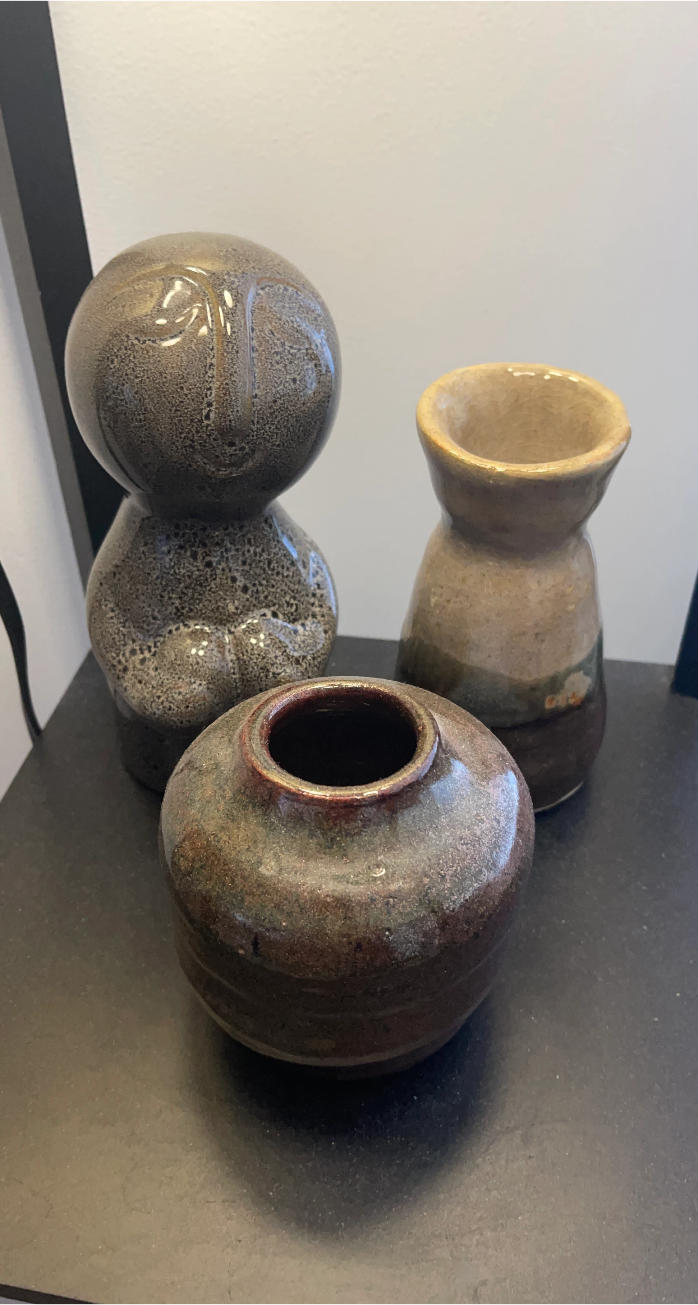 Set of 3 Ceramic Vases