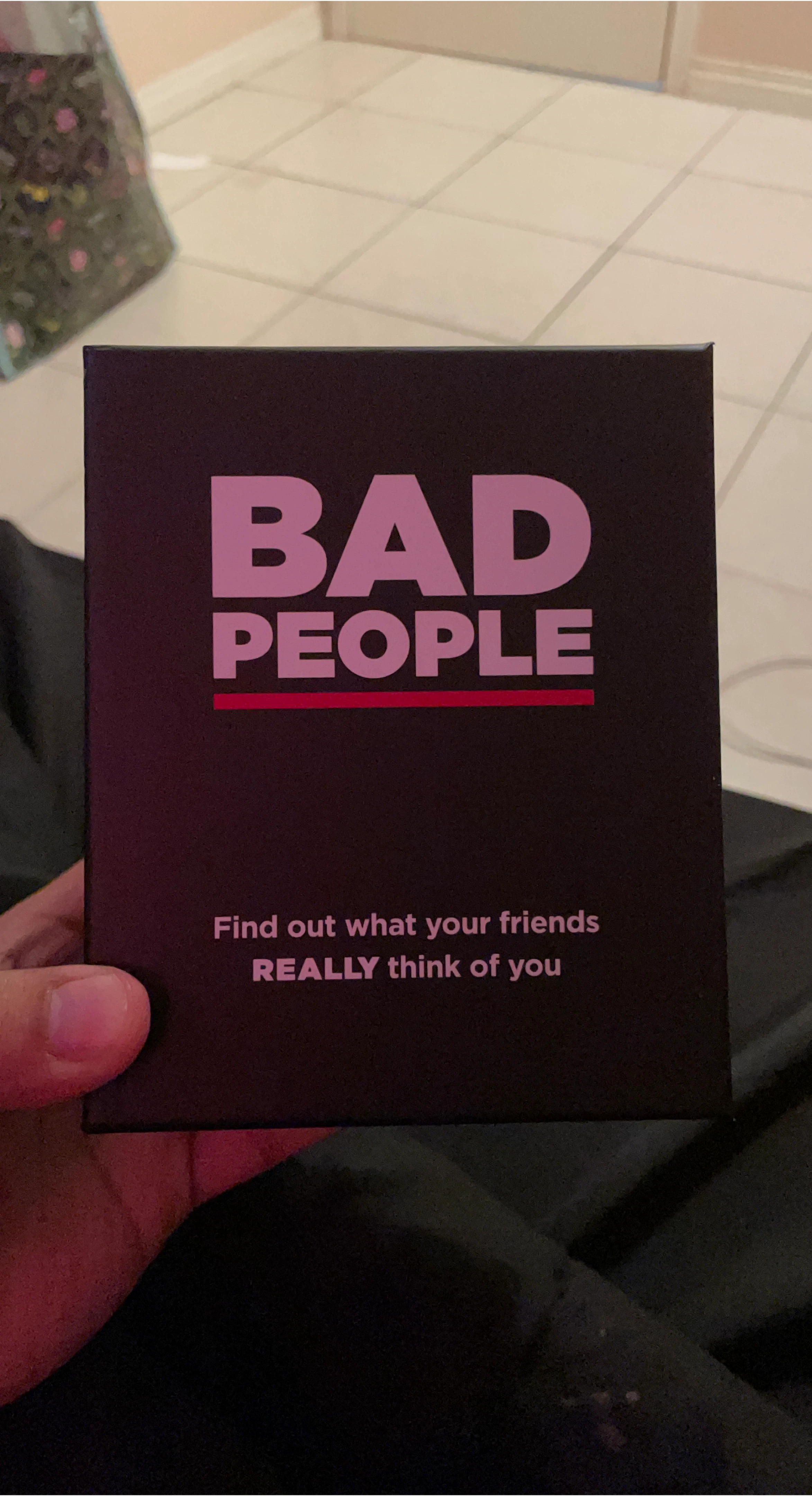 BAD PEOPLE Card Game