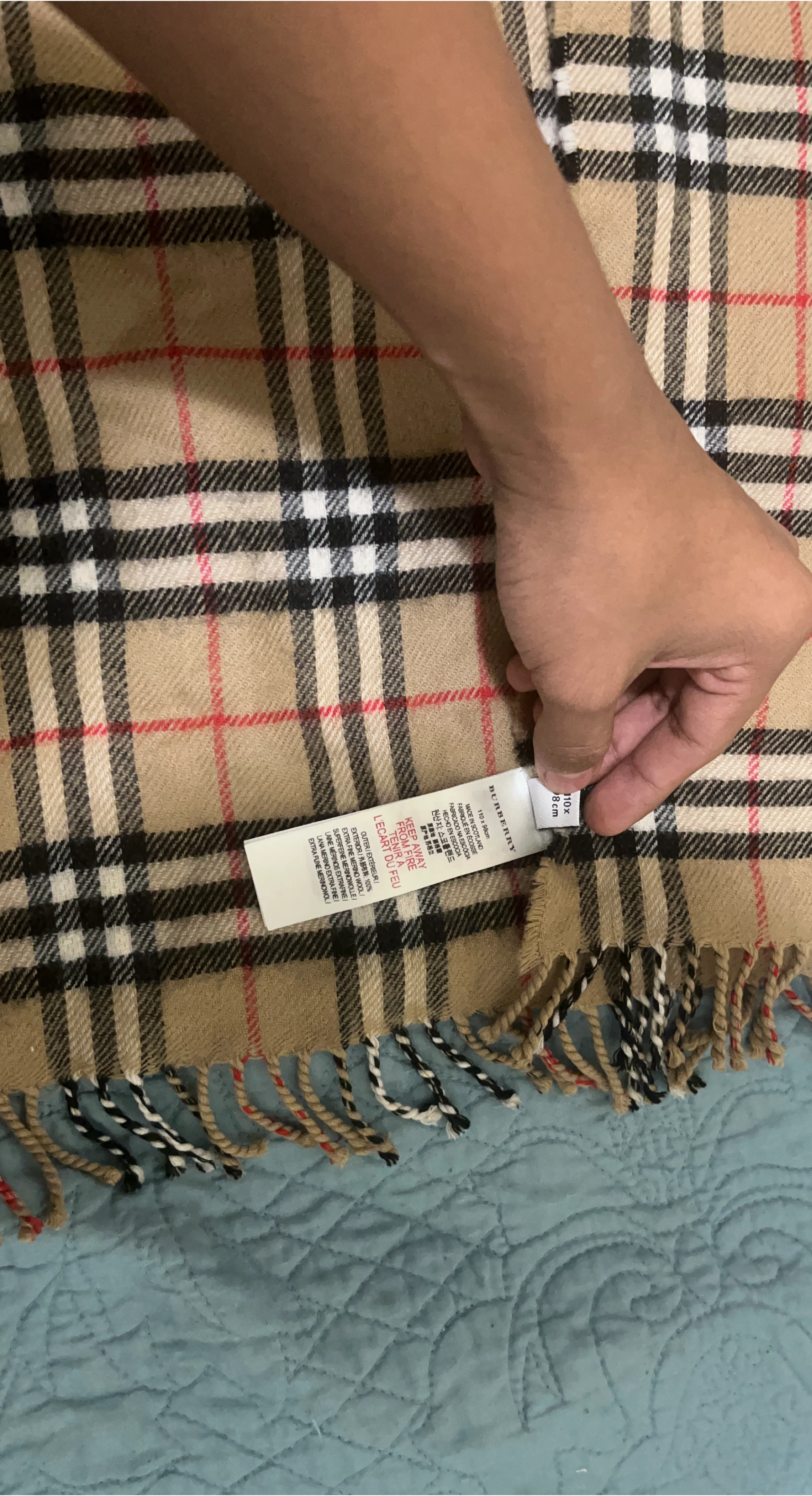 Burberry Plaid Scarf