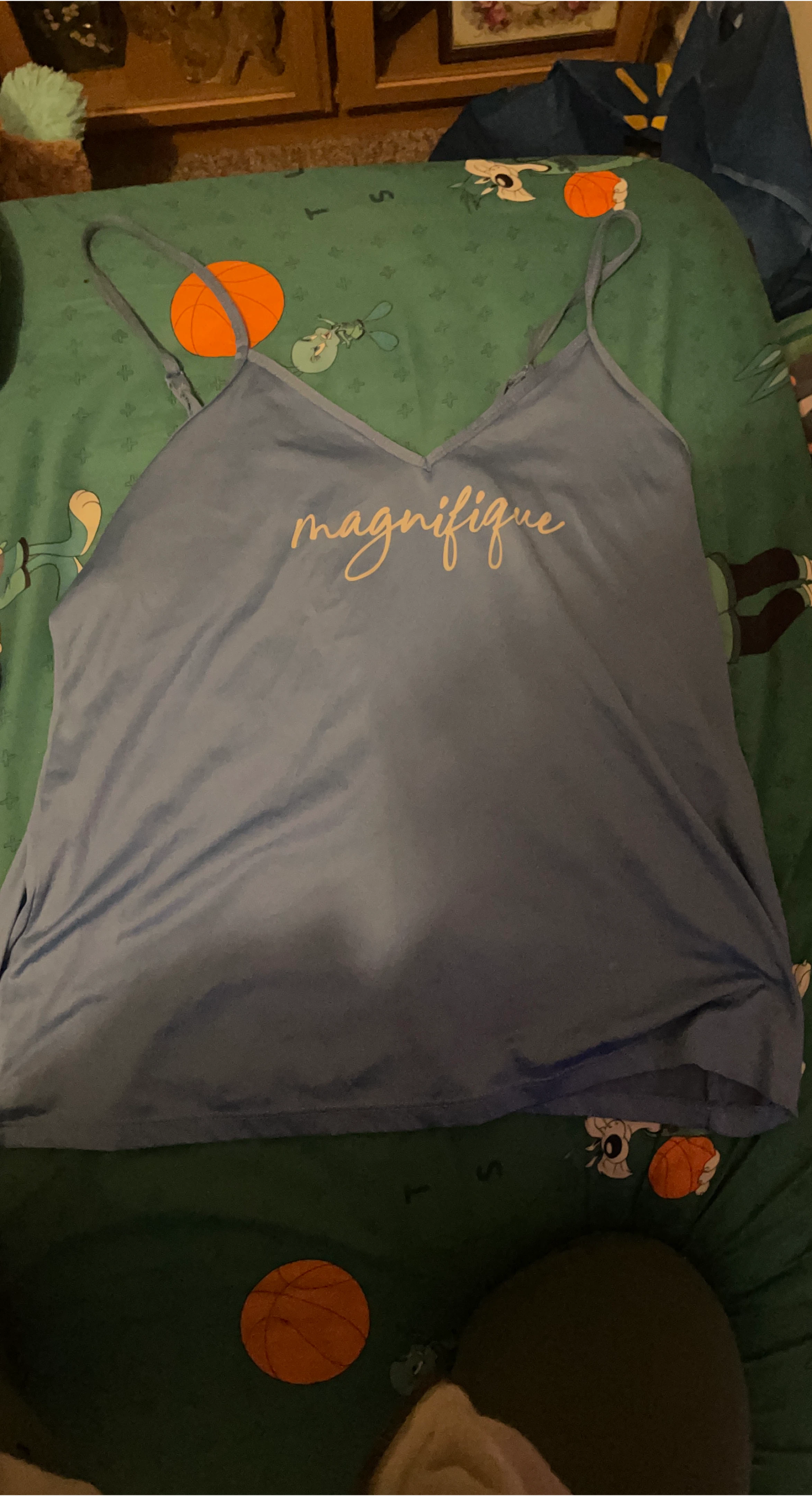 Light Blue Cami Top "Magnifique"