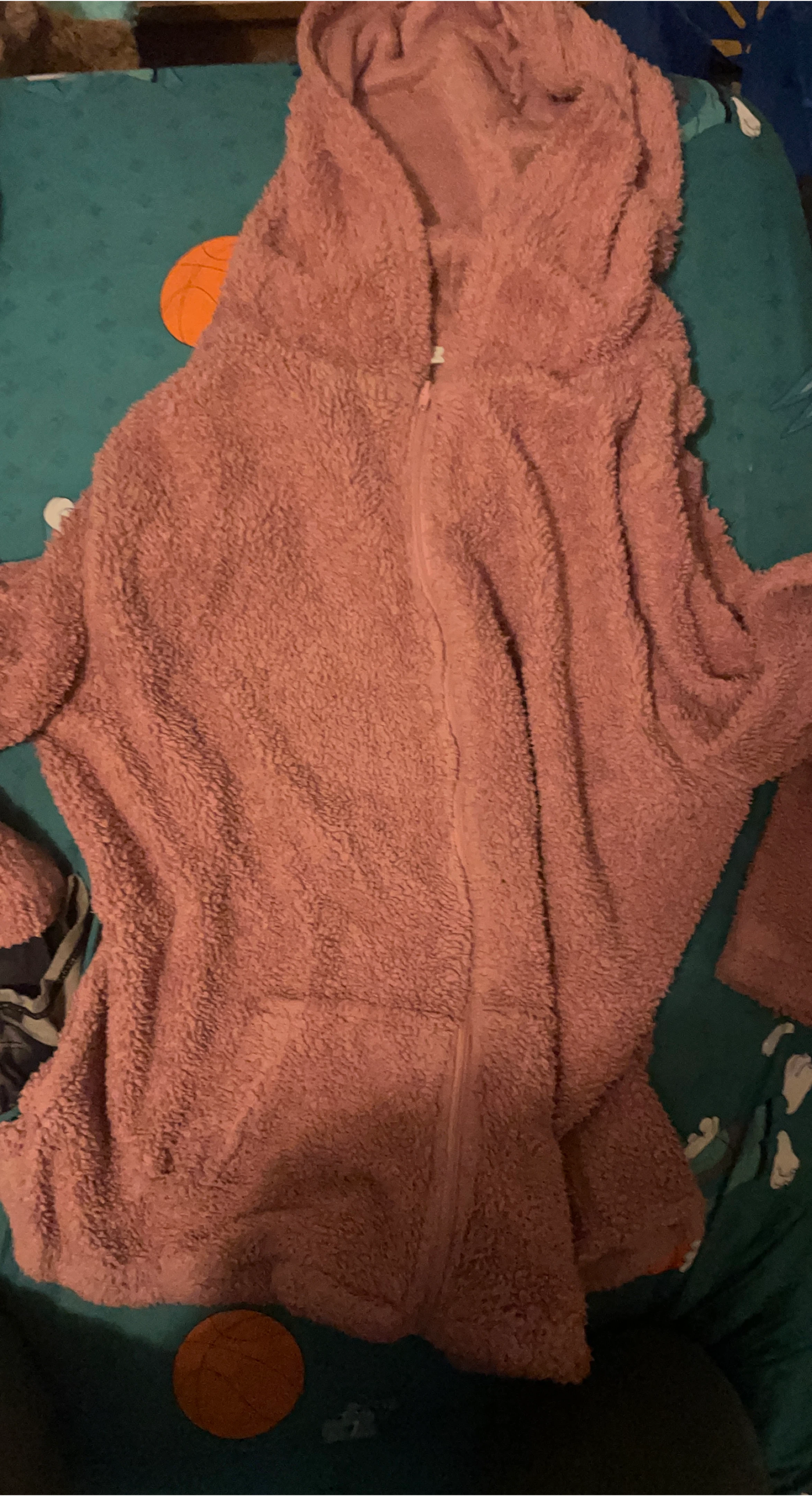 Pink Fuzzy Hooded Jacket
