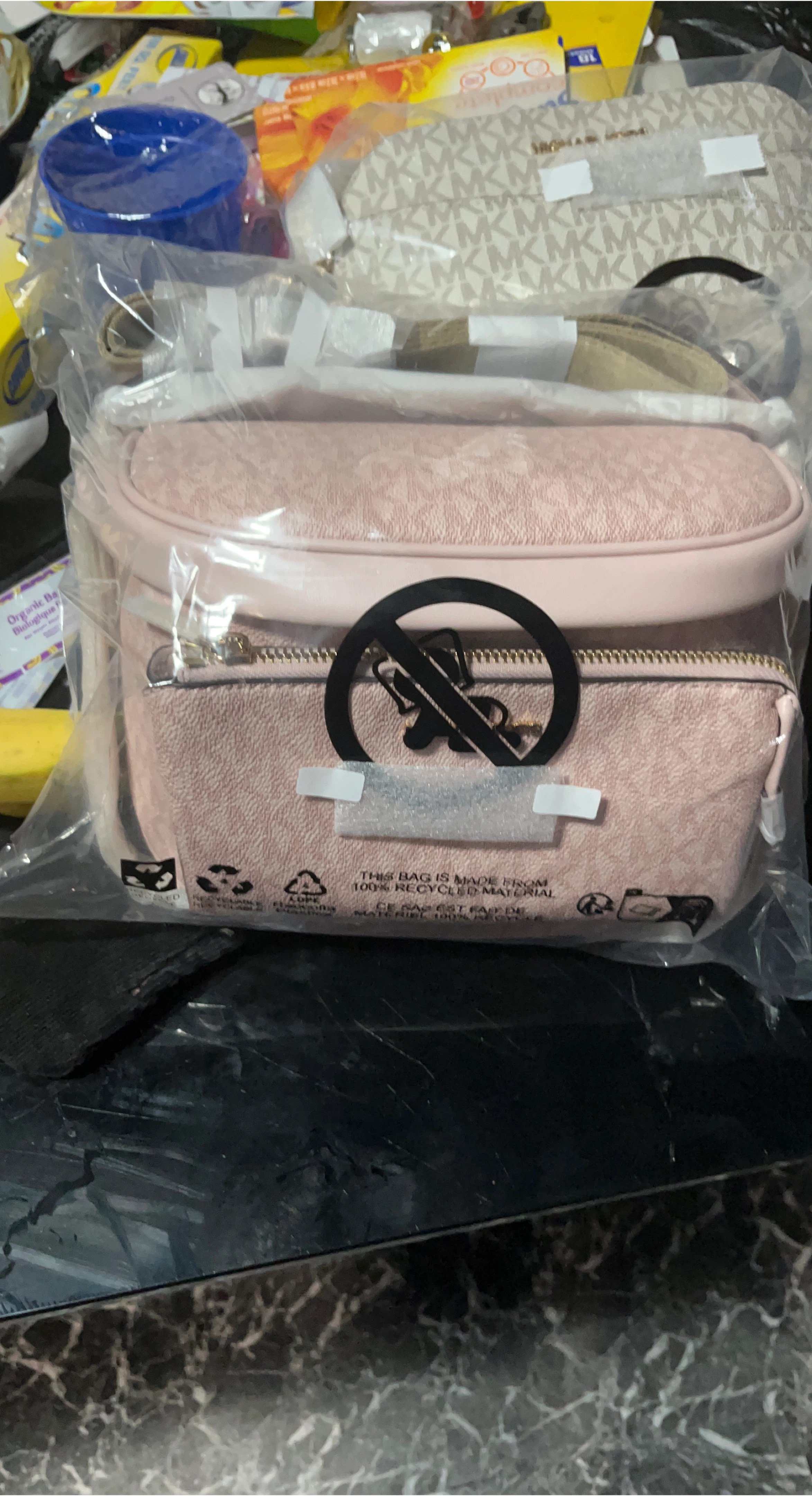 Michael Kors Pink MK Signature Belt Bag