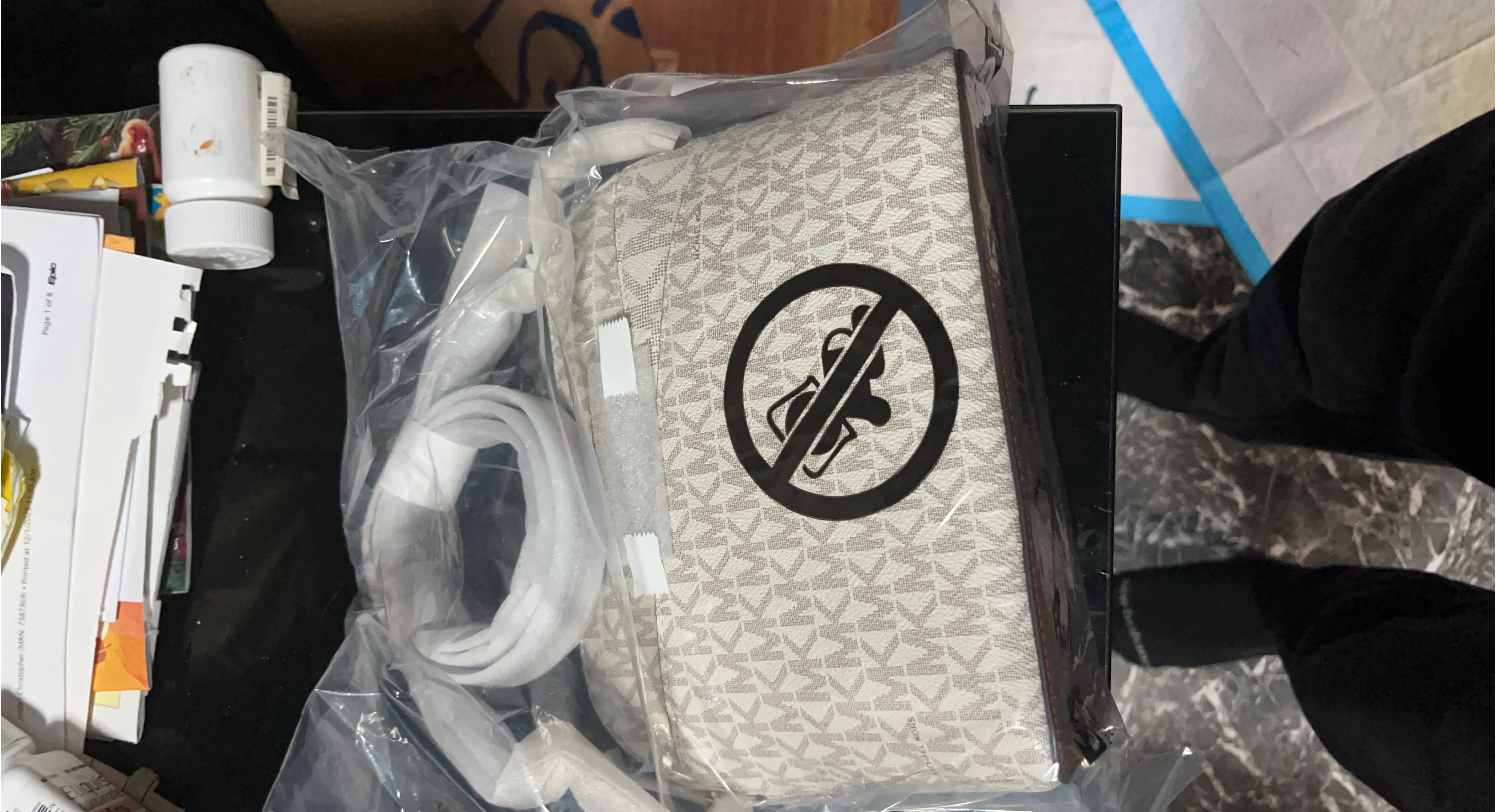 Michael Kors Jet Set Travel Signature Logo Camera Bag