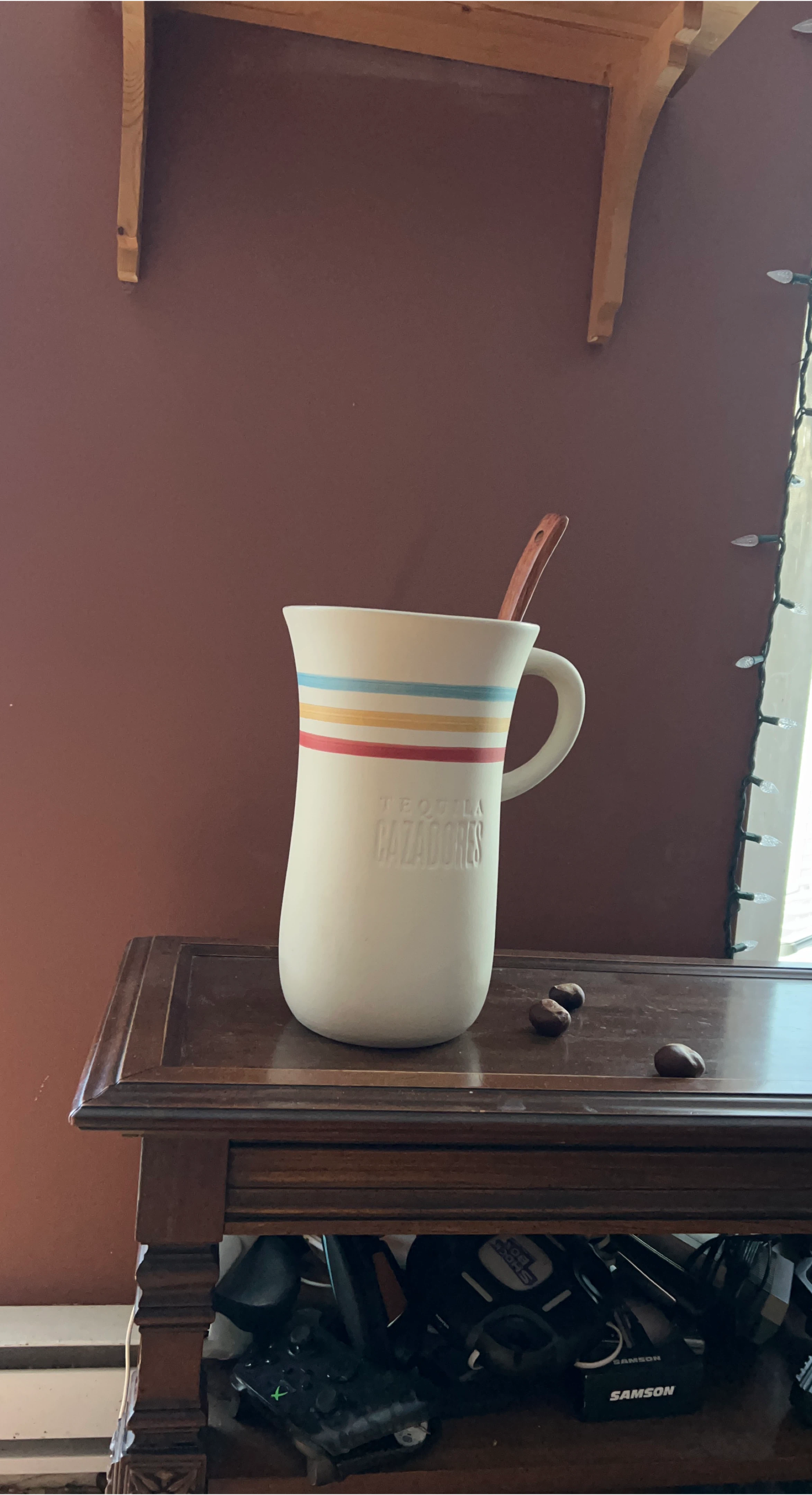Cazadores Tequila Pitcher with Wooden Stirrer
