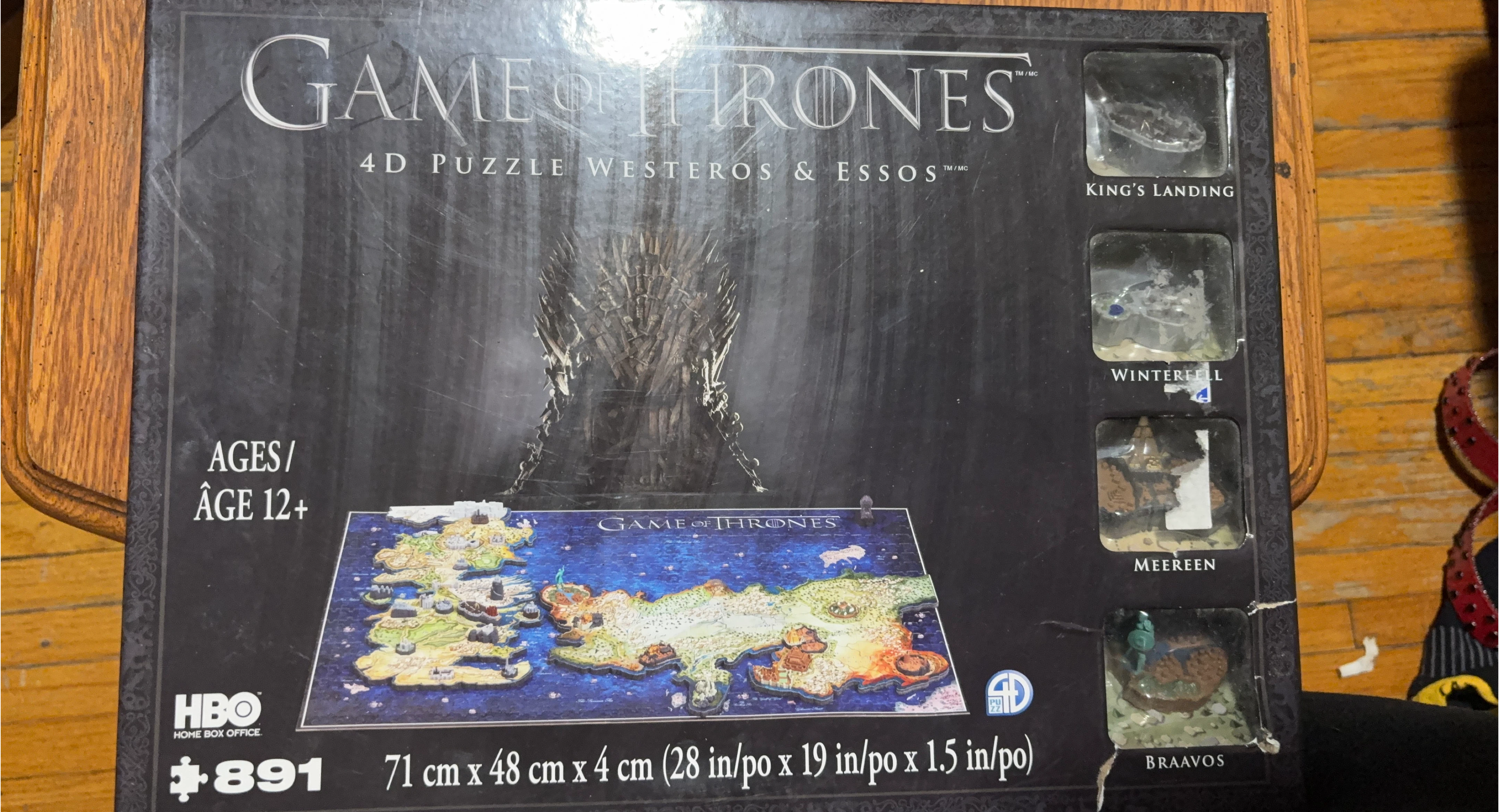 Game of Thrones 4D Puzzle Westeros & Essos