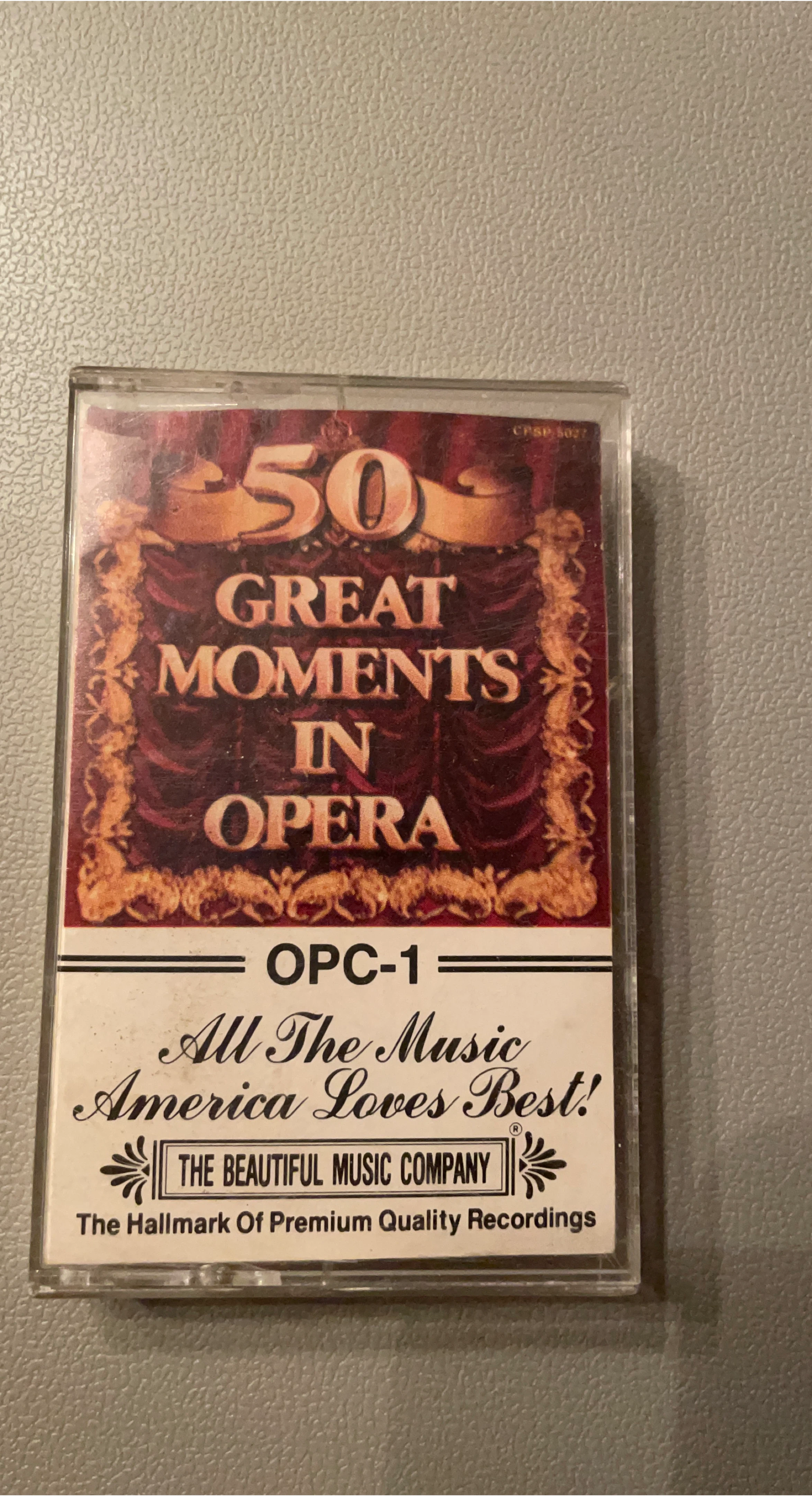 OPC-1 50 Great Moments In Opera Cassette Tape🏆