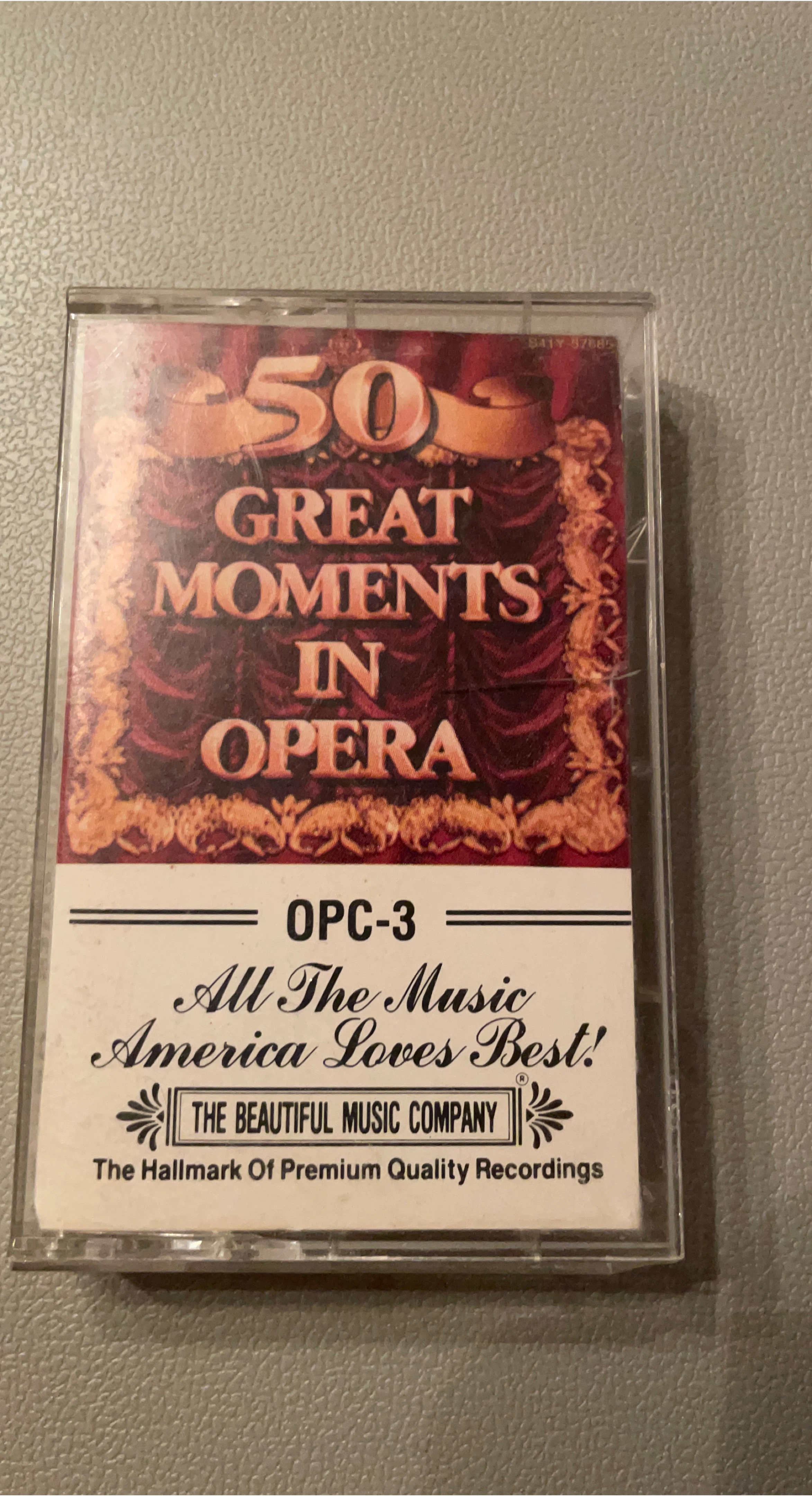 OPC-3 50 Great Moments in Opera Cassette Tape🏆