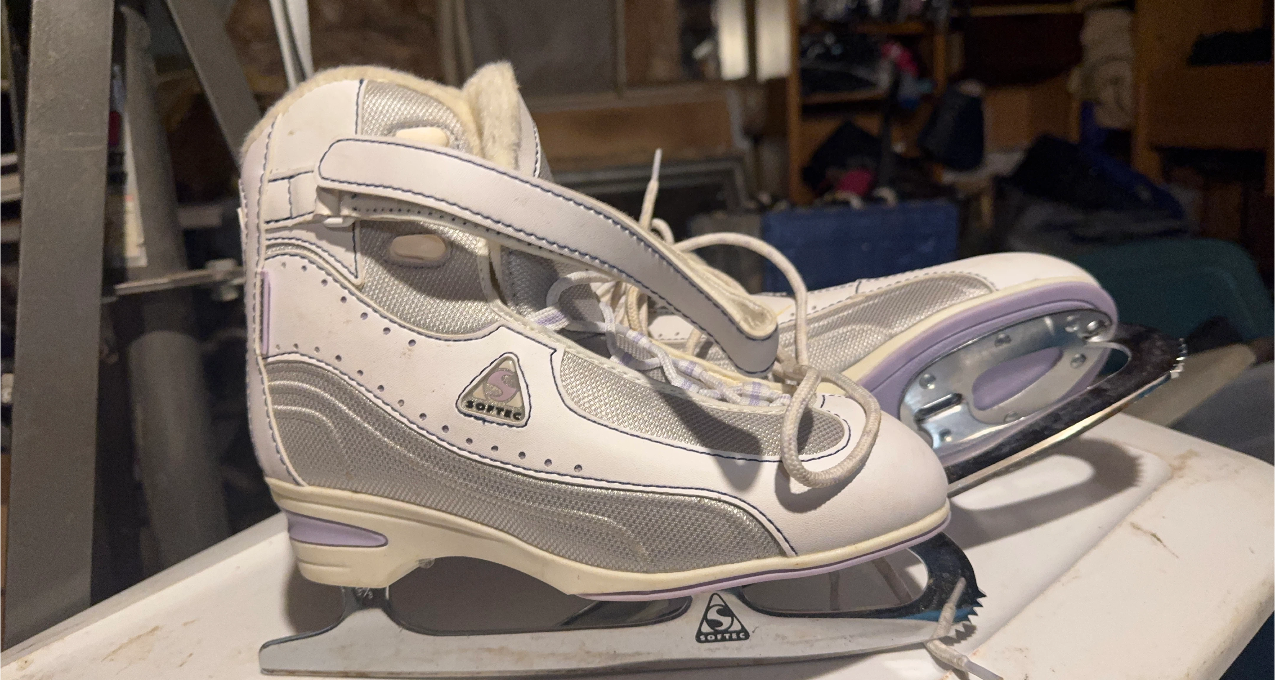 Softec Figure Skates - White/Silver/Purple🏆