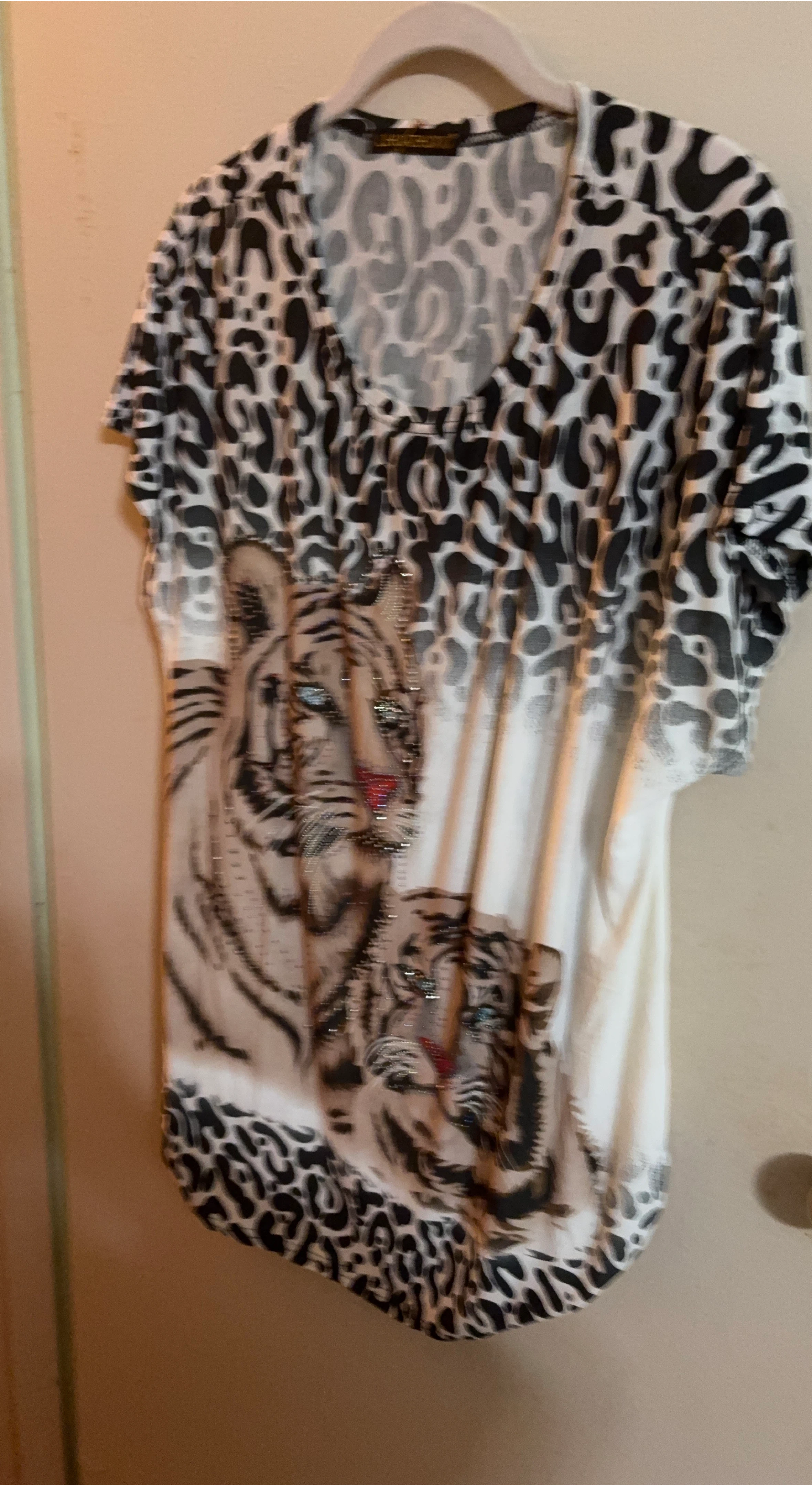 Women's Tiger Print Blouse