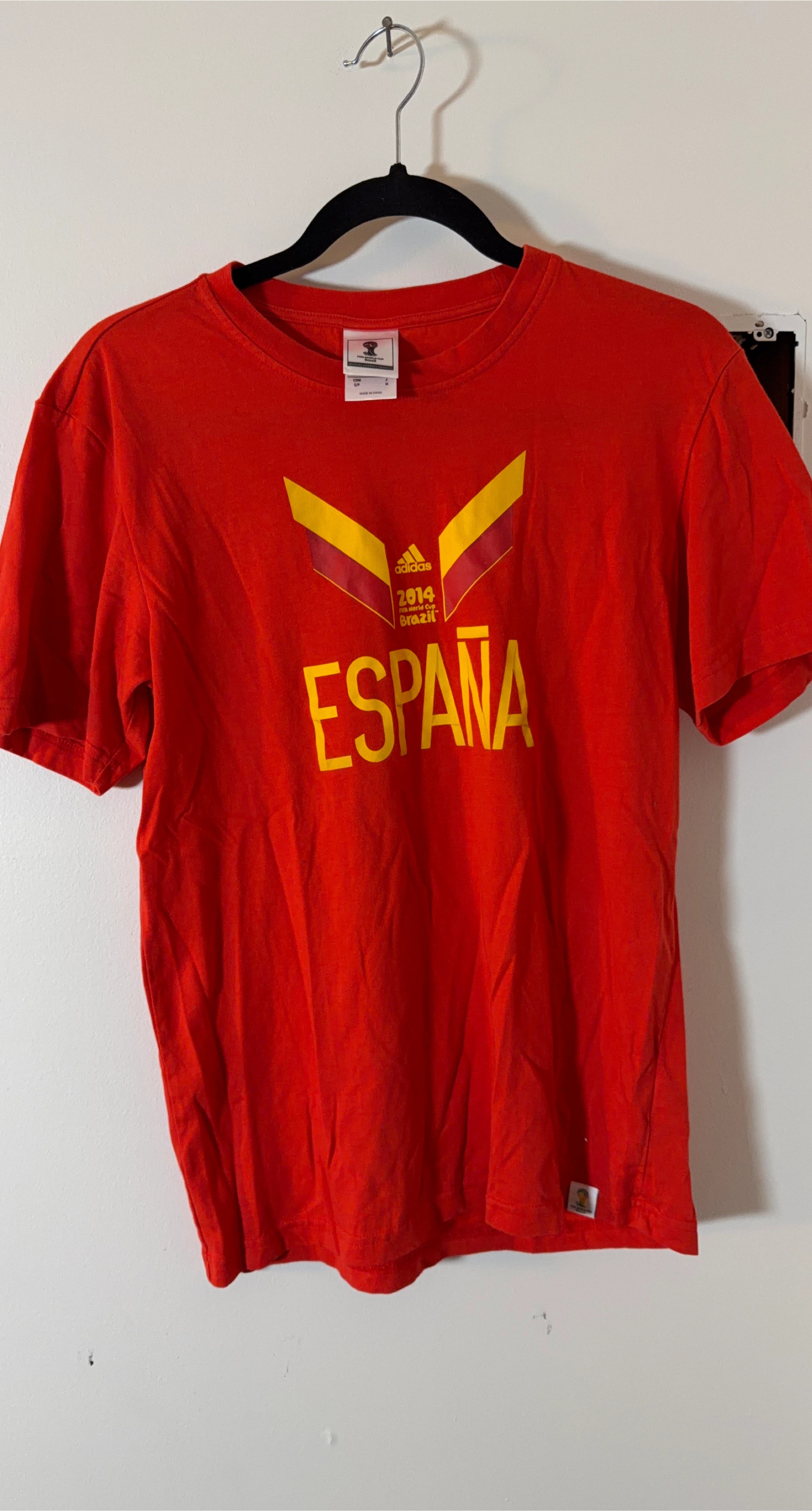 🏆Adidas FIFA World Cup Brasil 2014 España T-Shirt