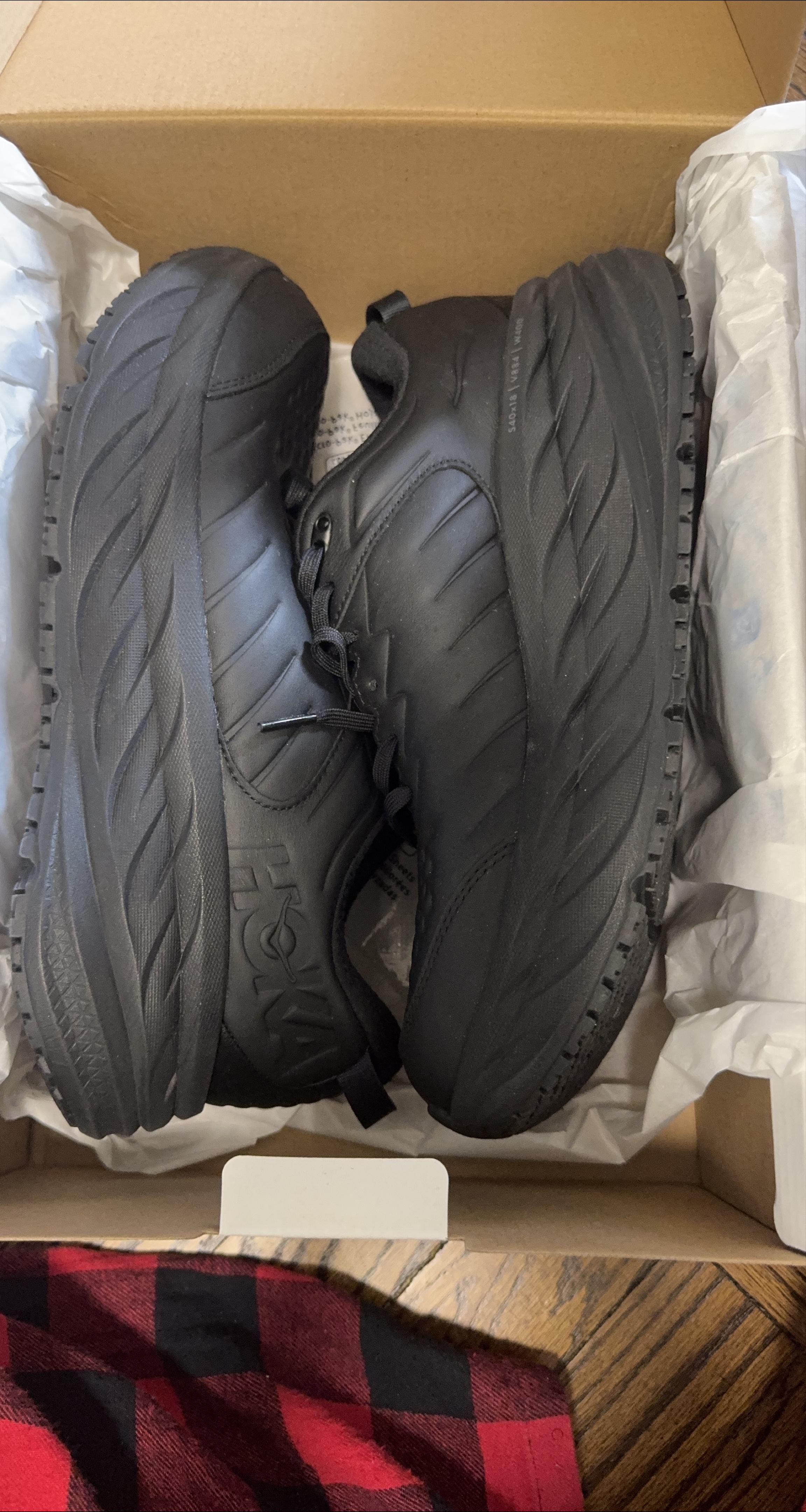 Hoka One One M Bondi SR Black Maximum Cushion Shoes