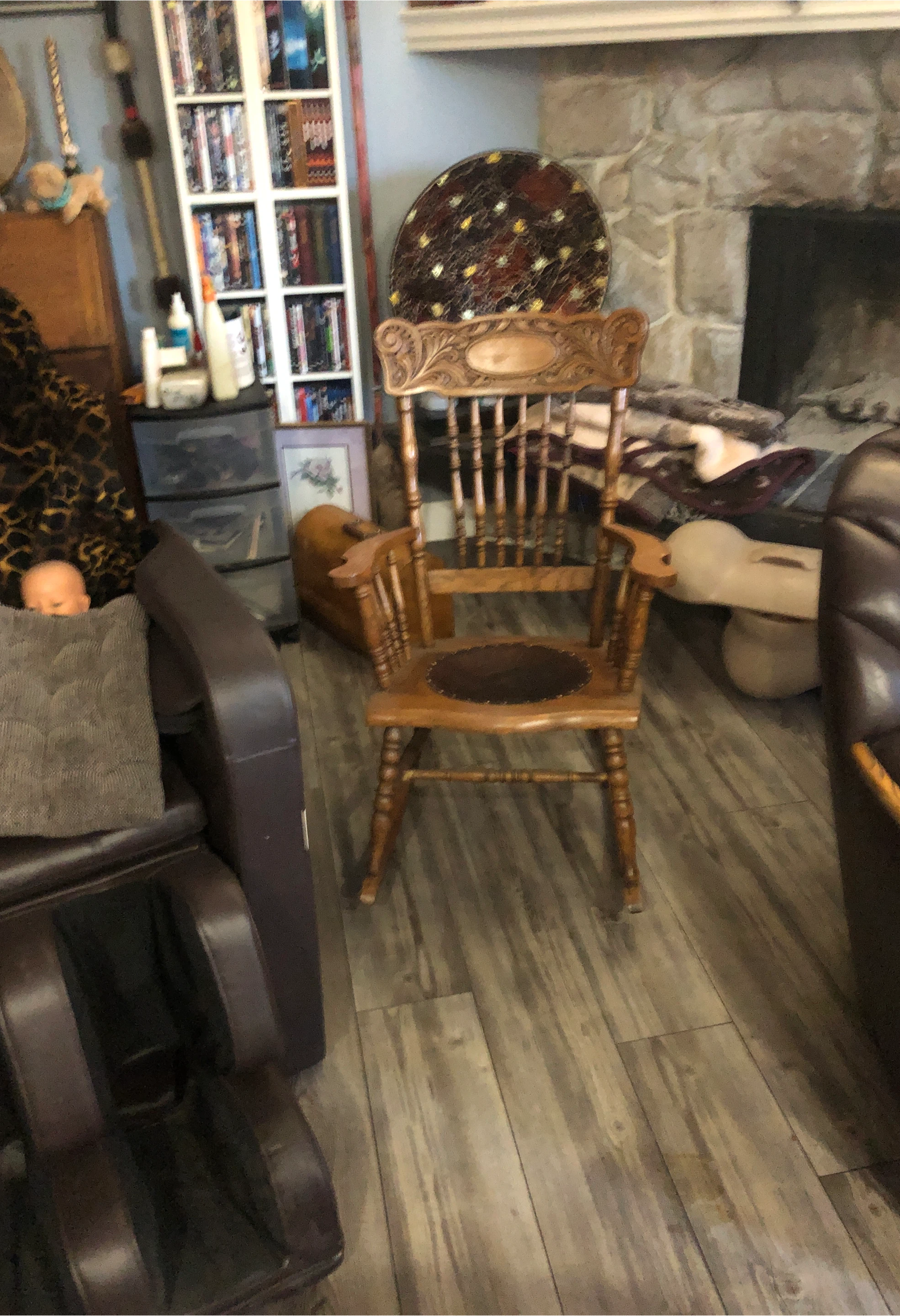 Vintage Wooden Rocking Chair