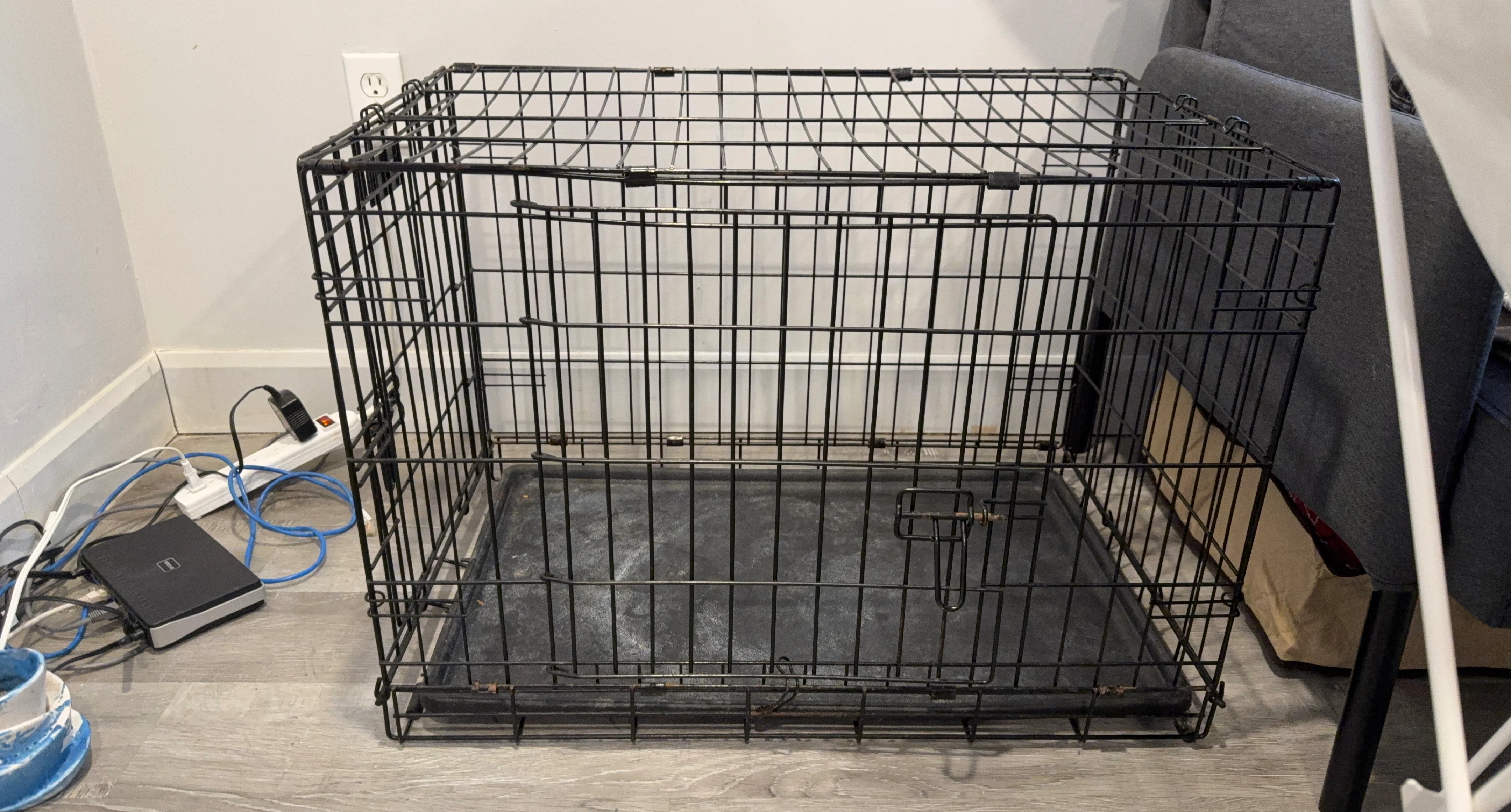 Black Wire Pet Dog Crate
