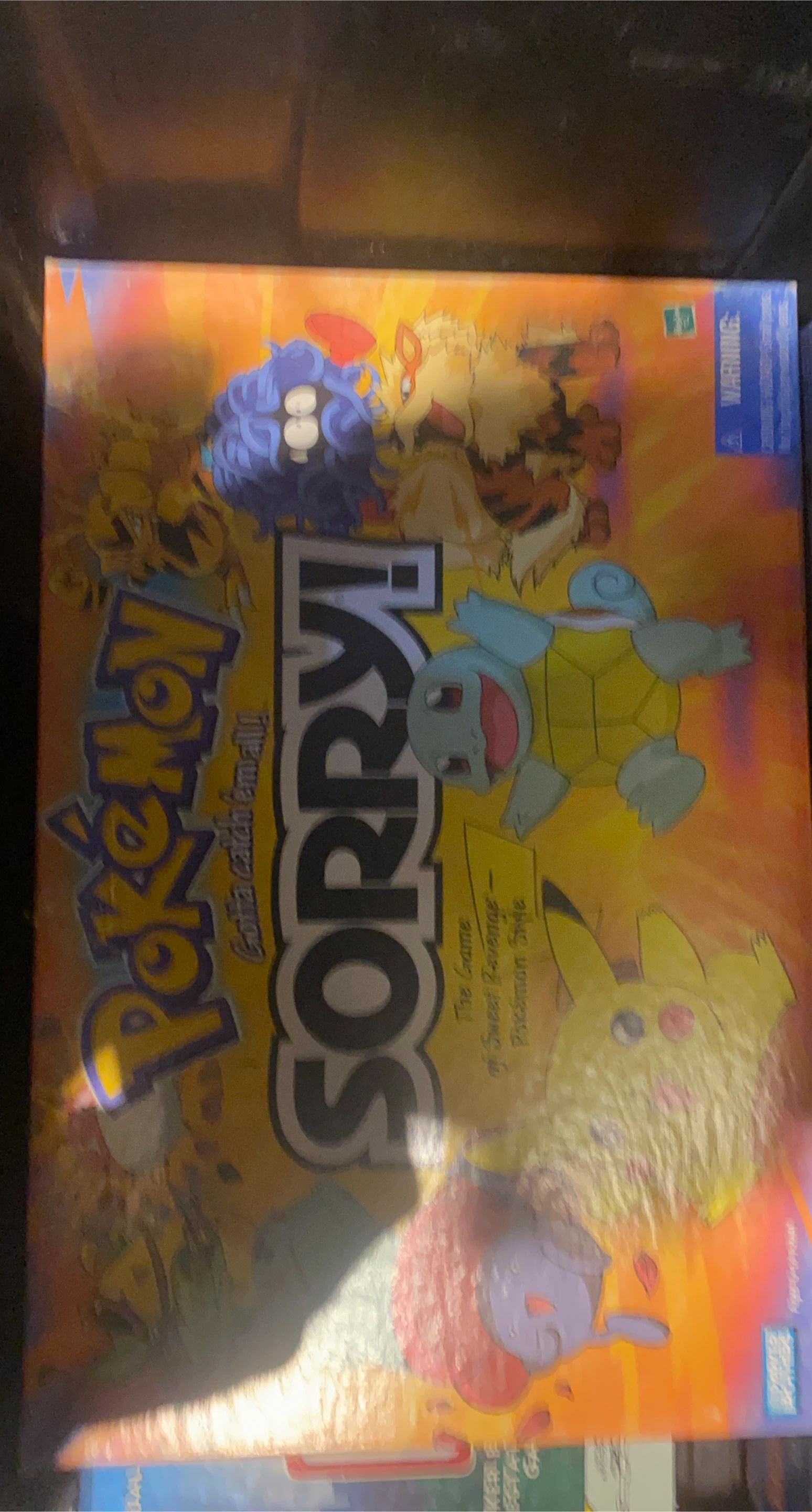 Pokemon Sorry! Board Game