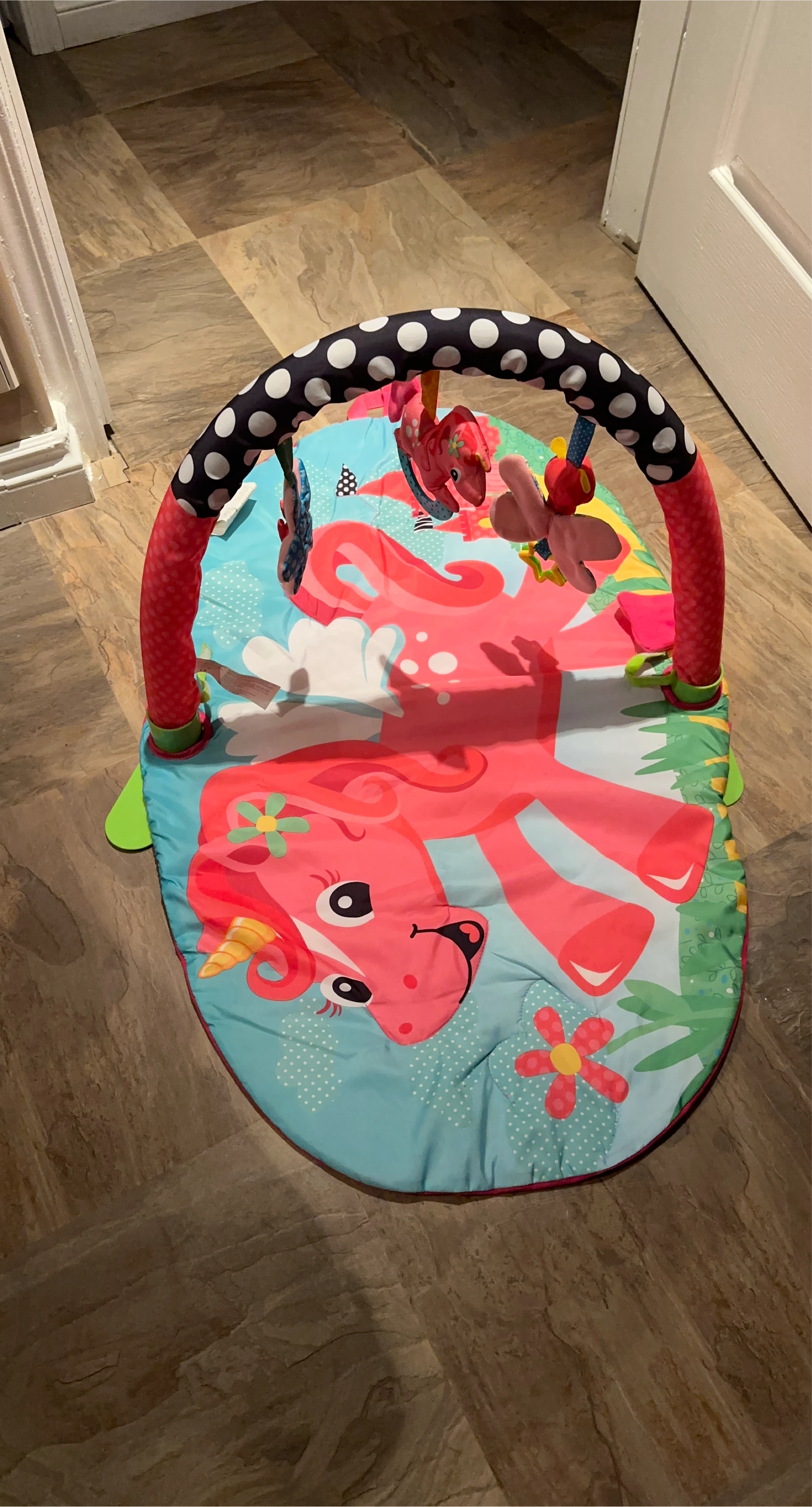 Baby Activity Play Gym with Unicorn Mat