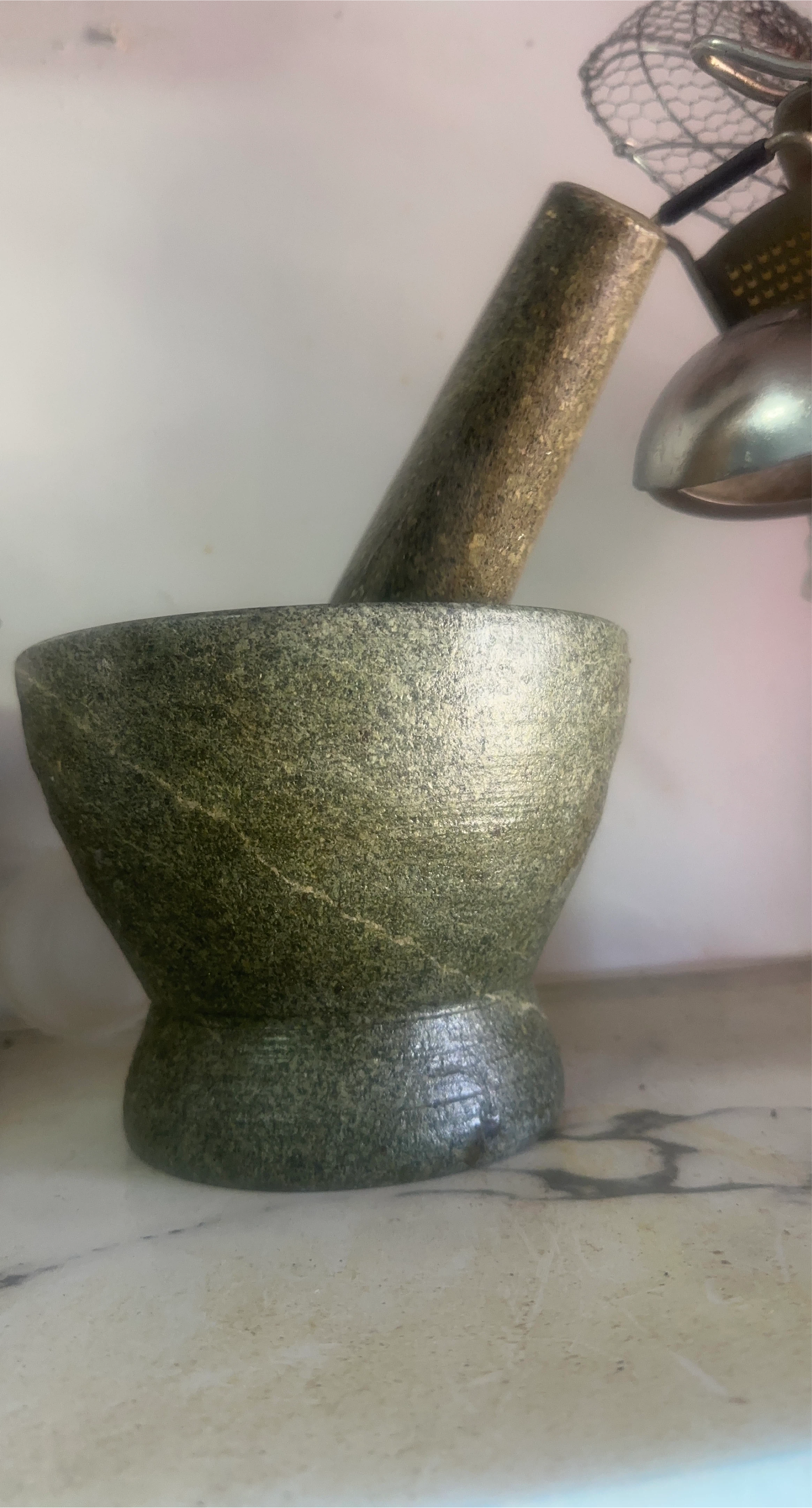 Stone Mortar and Pestle Set