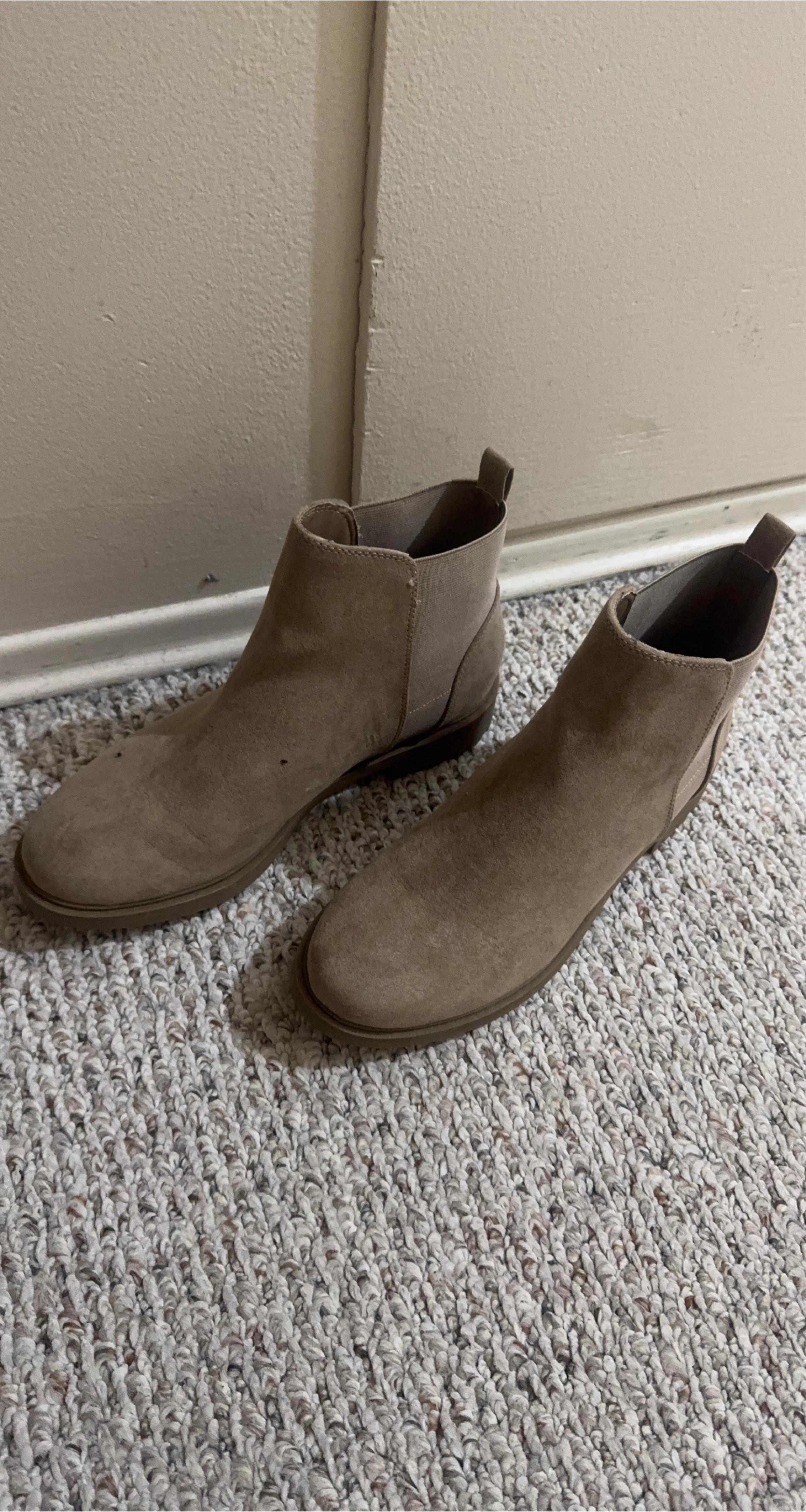 Women's Tan Suede Ankle Boots