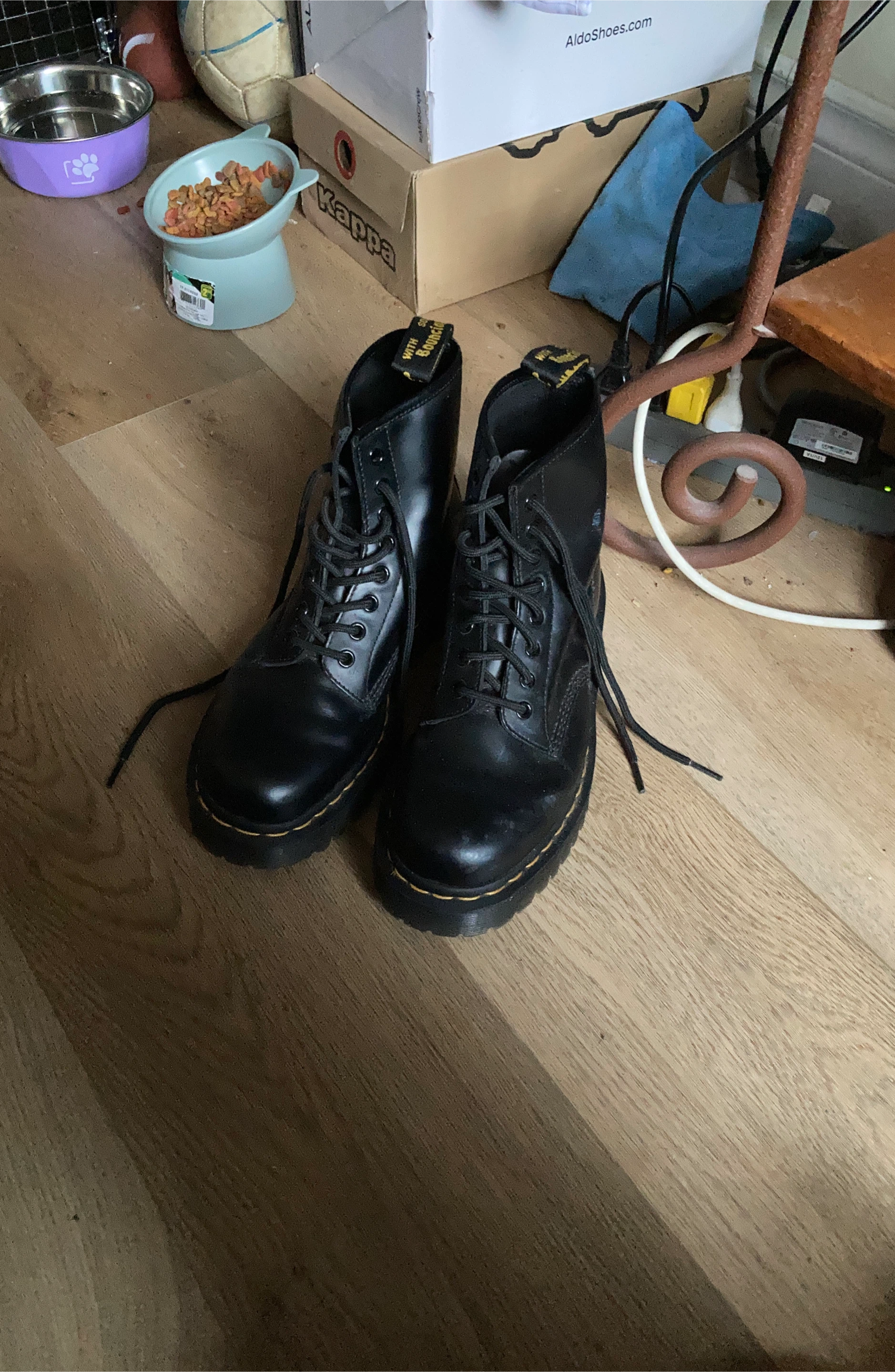 Dr. Martens Black Leather Lace-Up Boots