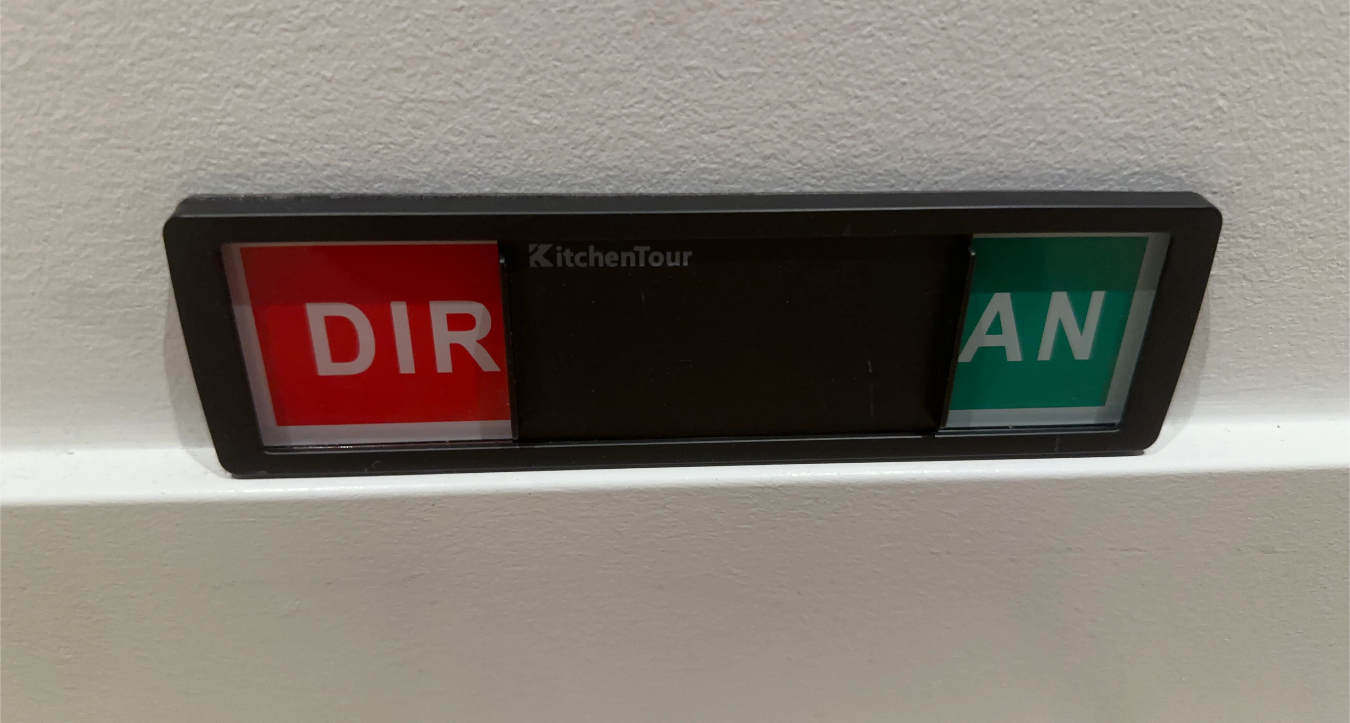 Sliding Dishwasher Magnet Sign - Clean/Dirty Indicator