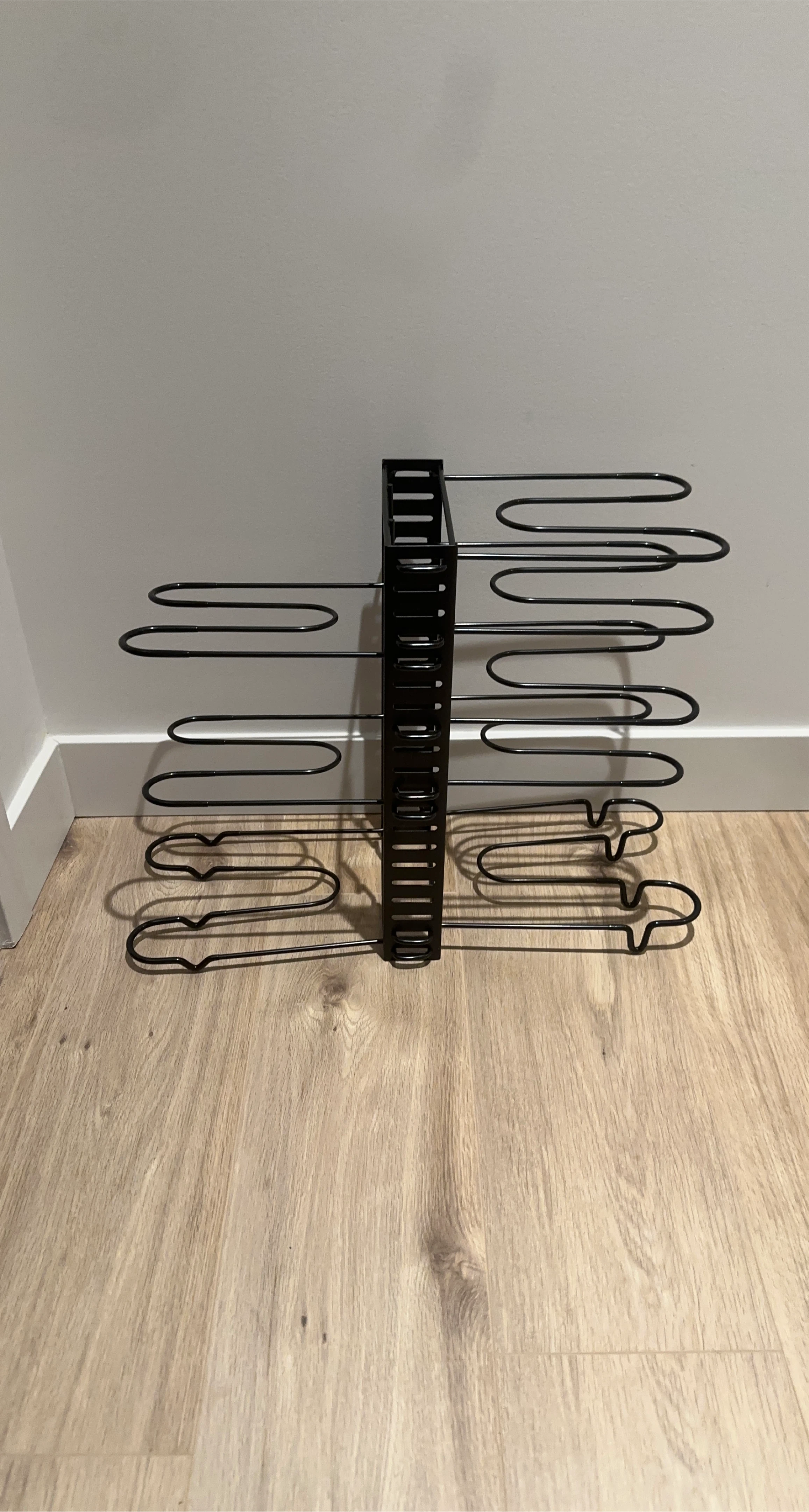 Black Metal Pot & Pan Organizer Rack