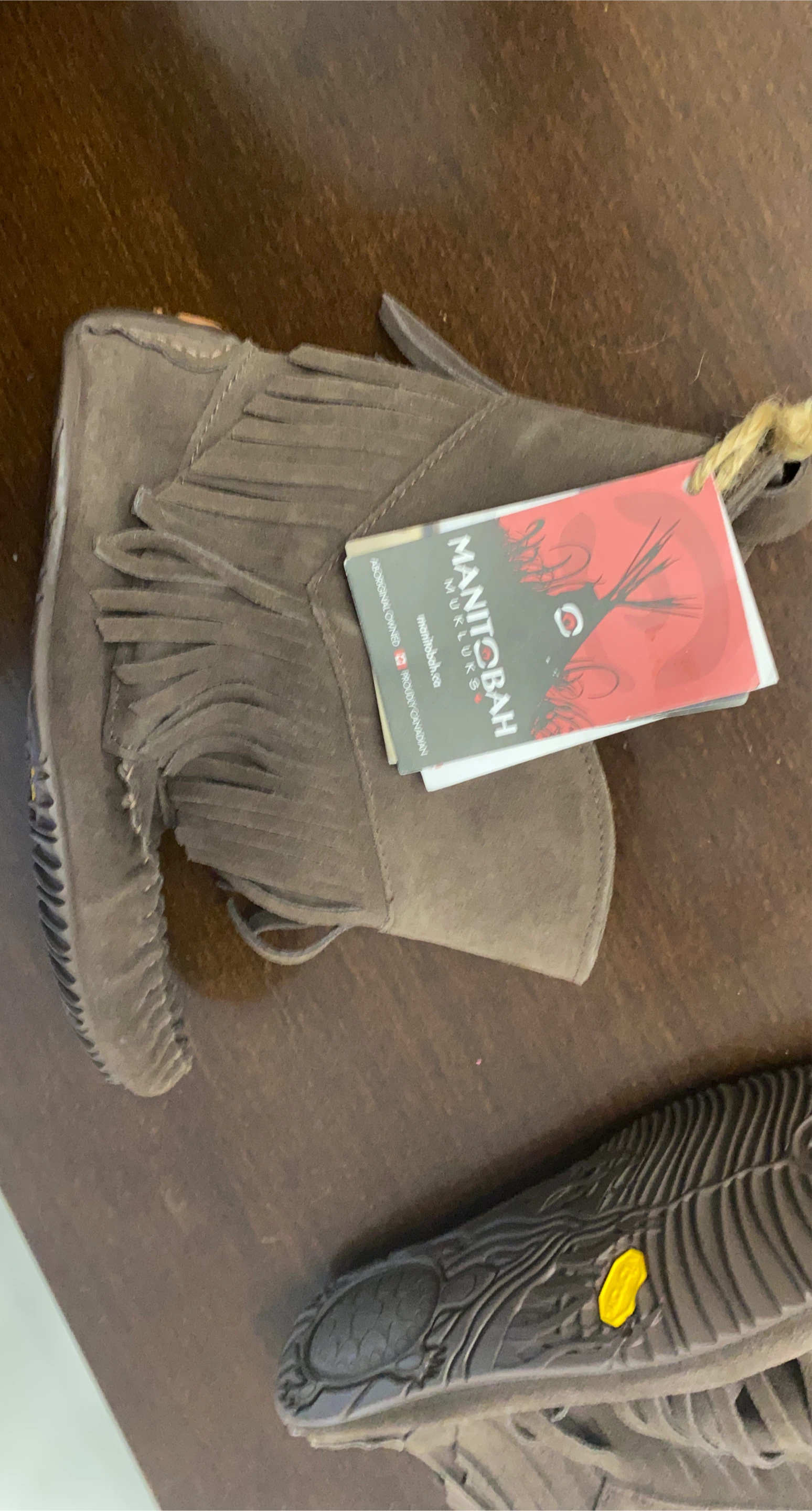 New Manitobah Mukluks Suede Fringe Boots - Brown