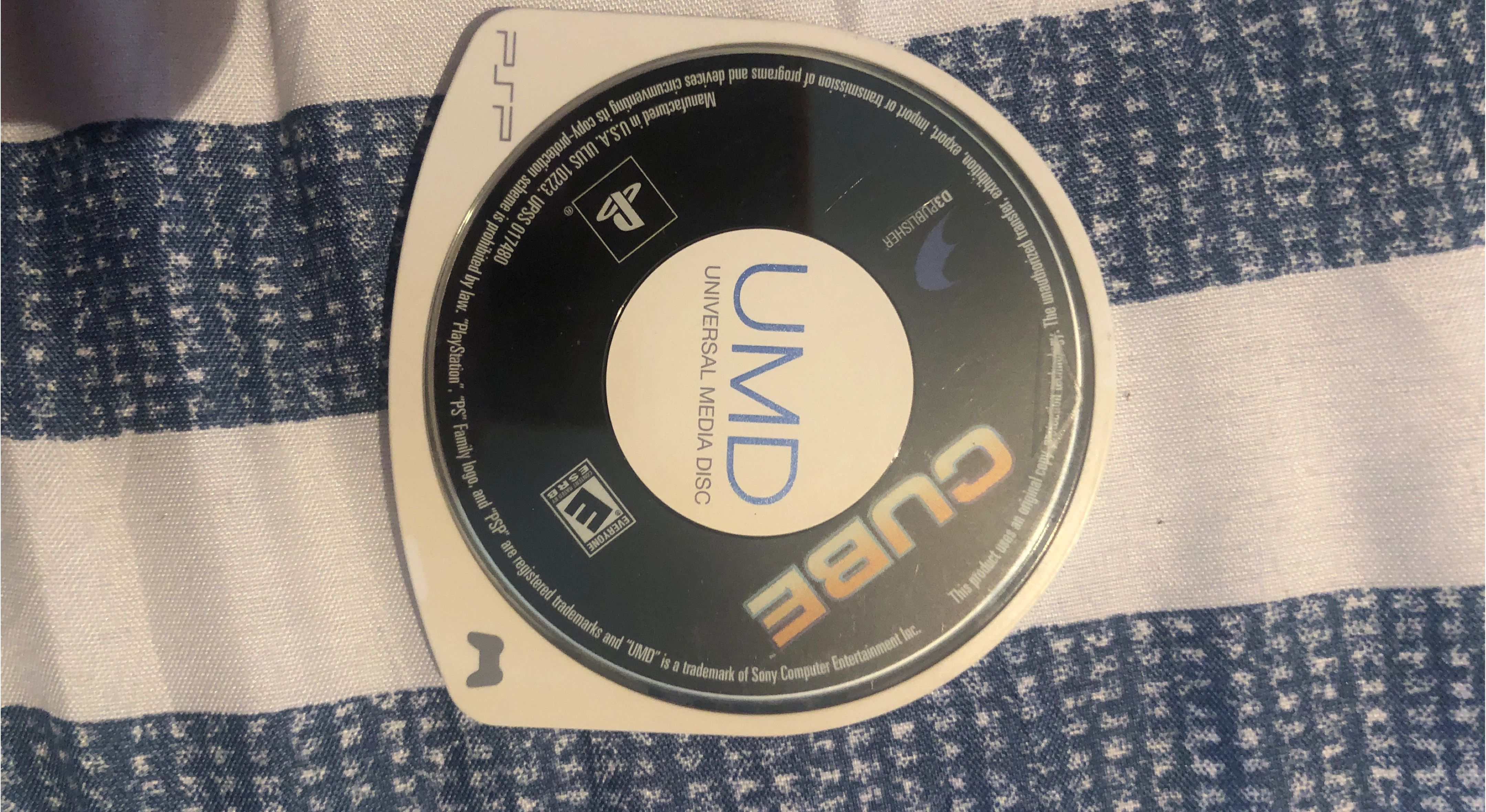 PSP UMD Universal Media Disc - CUBE