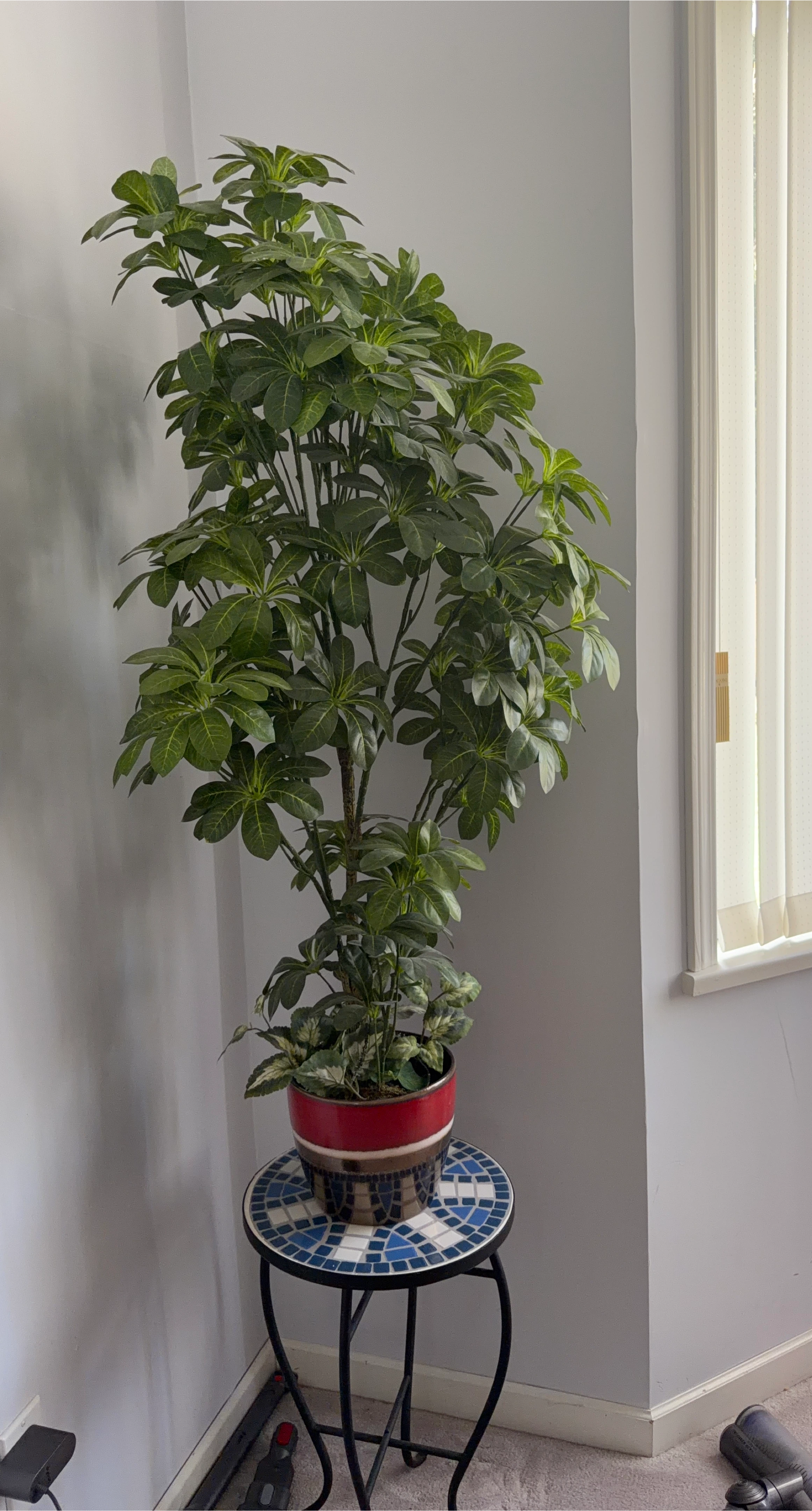 Artificial Schefflera Plant in Decorative Pot