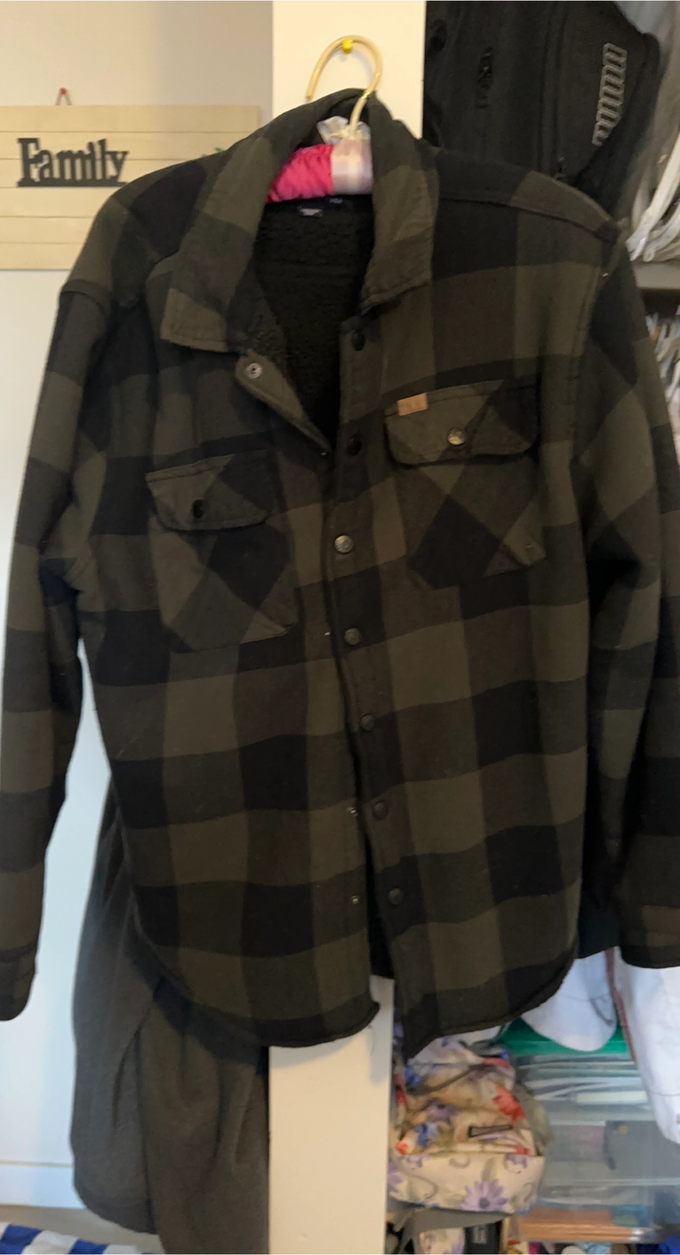 Matix Flannel Lined Shirt Jacket - XL