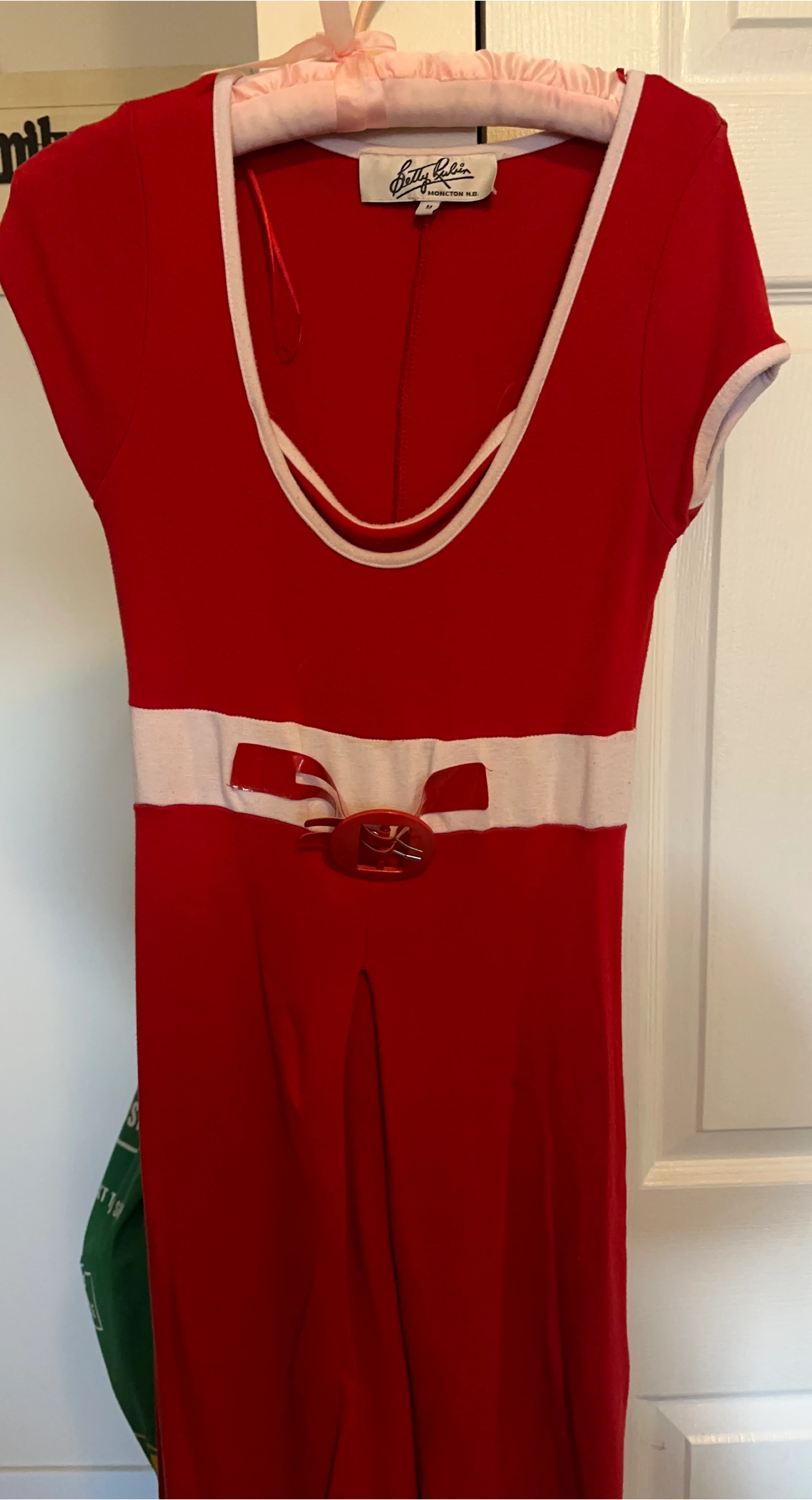 Betty Rubin Red Dress Size Medium