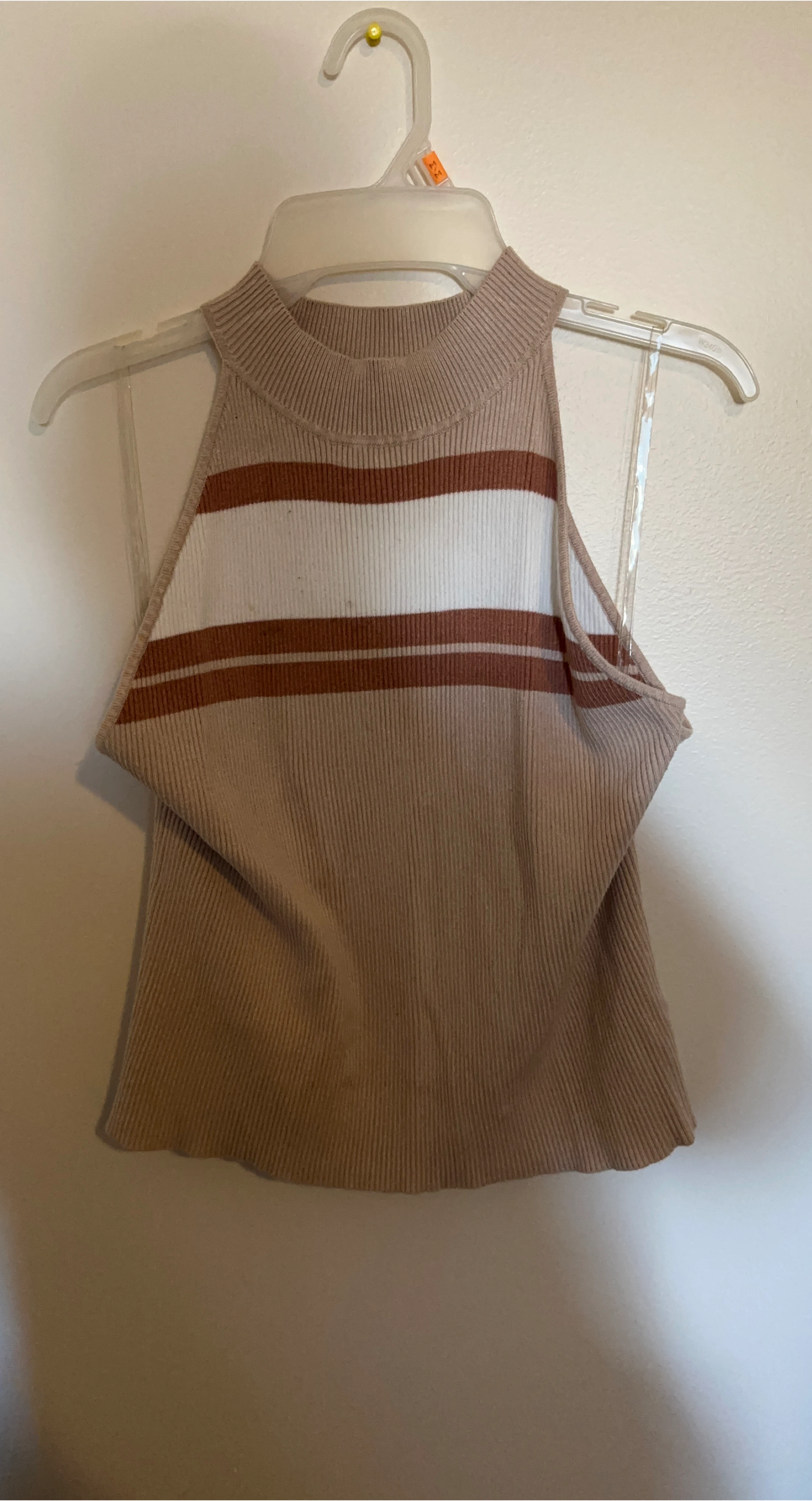 Mexx Striped Ribbed Tank Top - XL