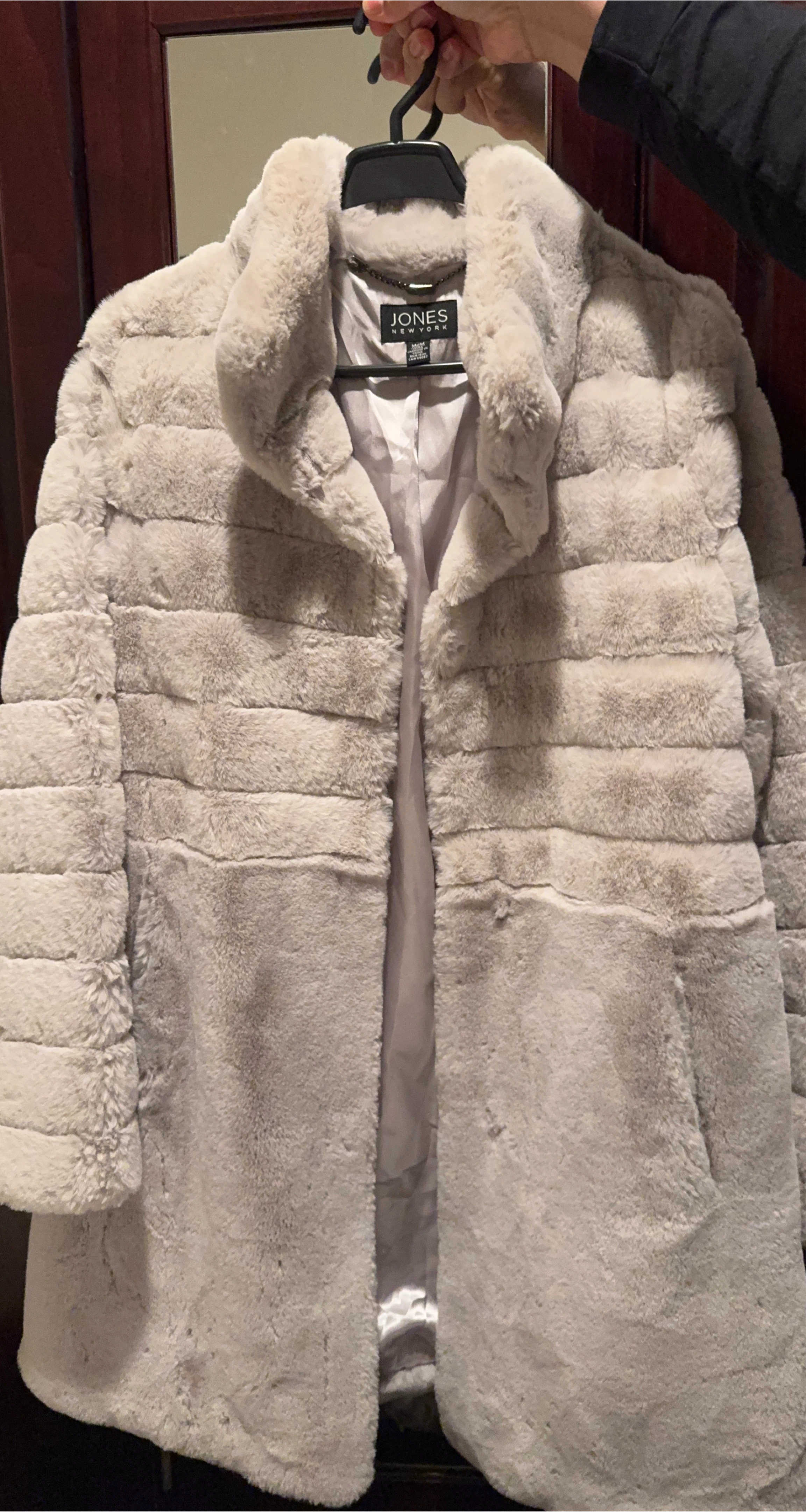 Jones New York Faux Fur Coat