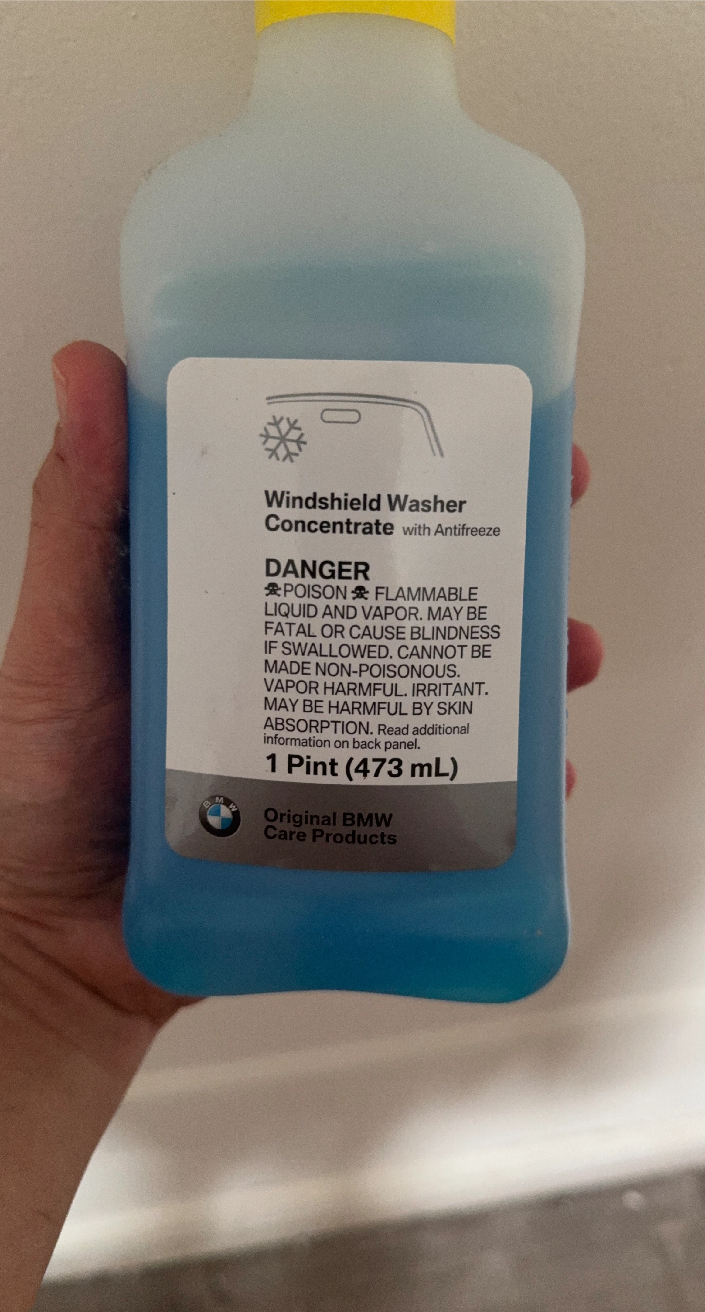 6 BMW Windshield Washer Concentrate with Antifreeze - 1 Pint