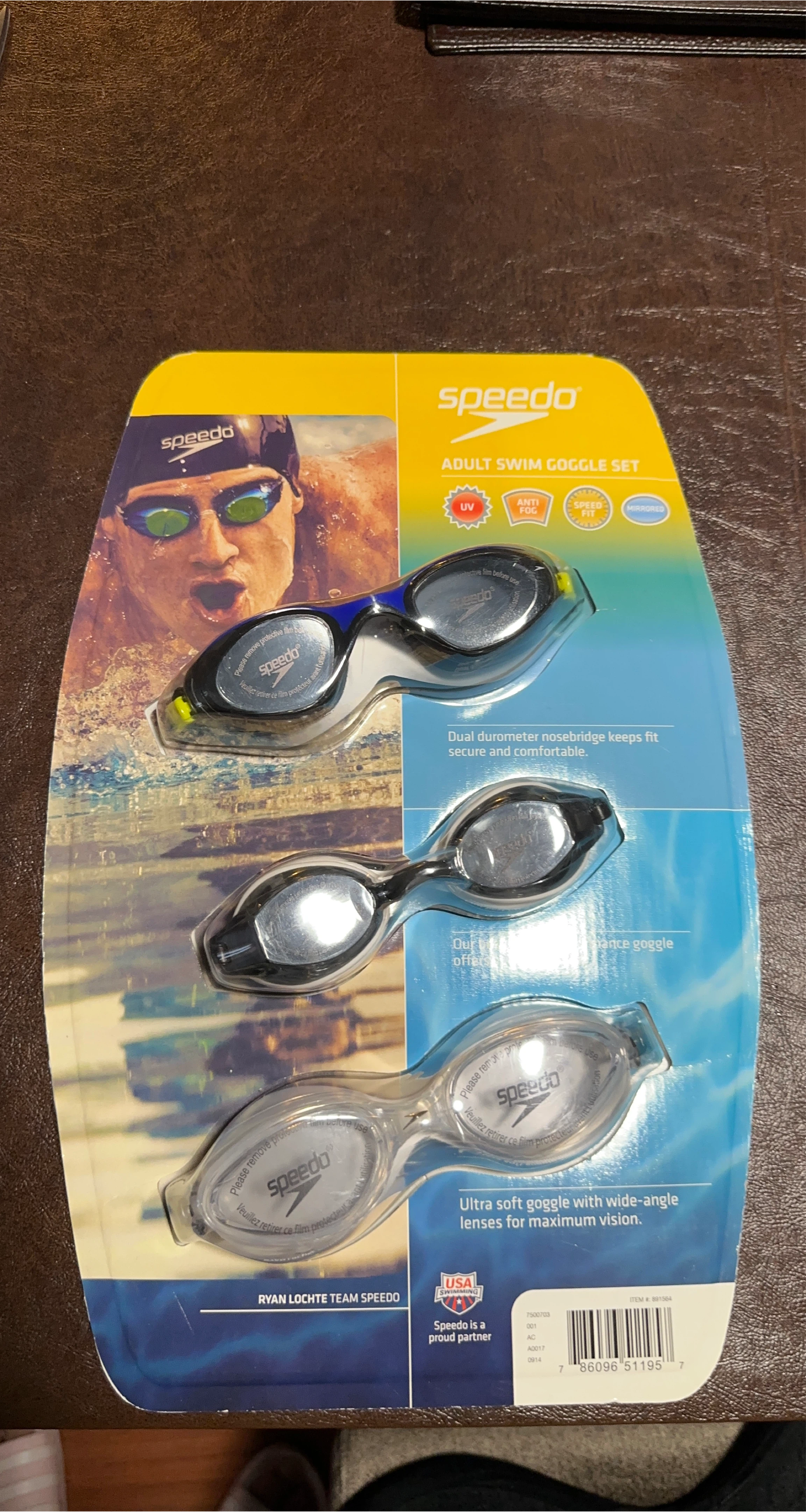 Speedo Adult Swim Goggle Set