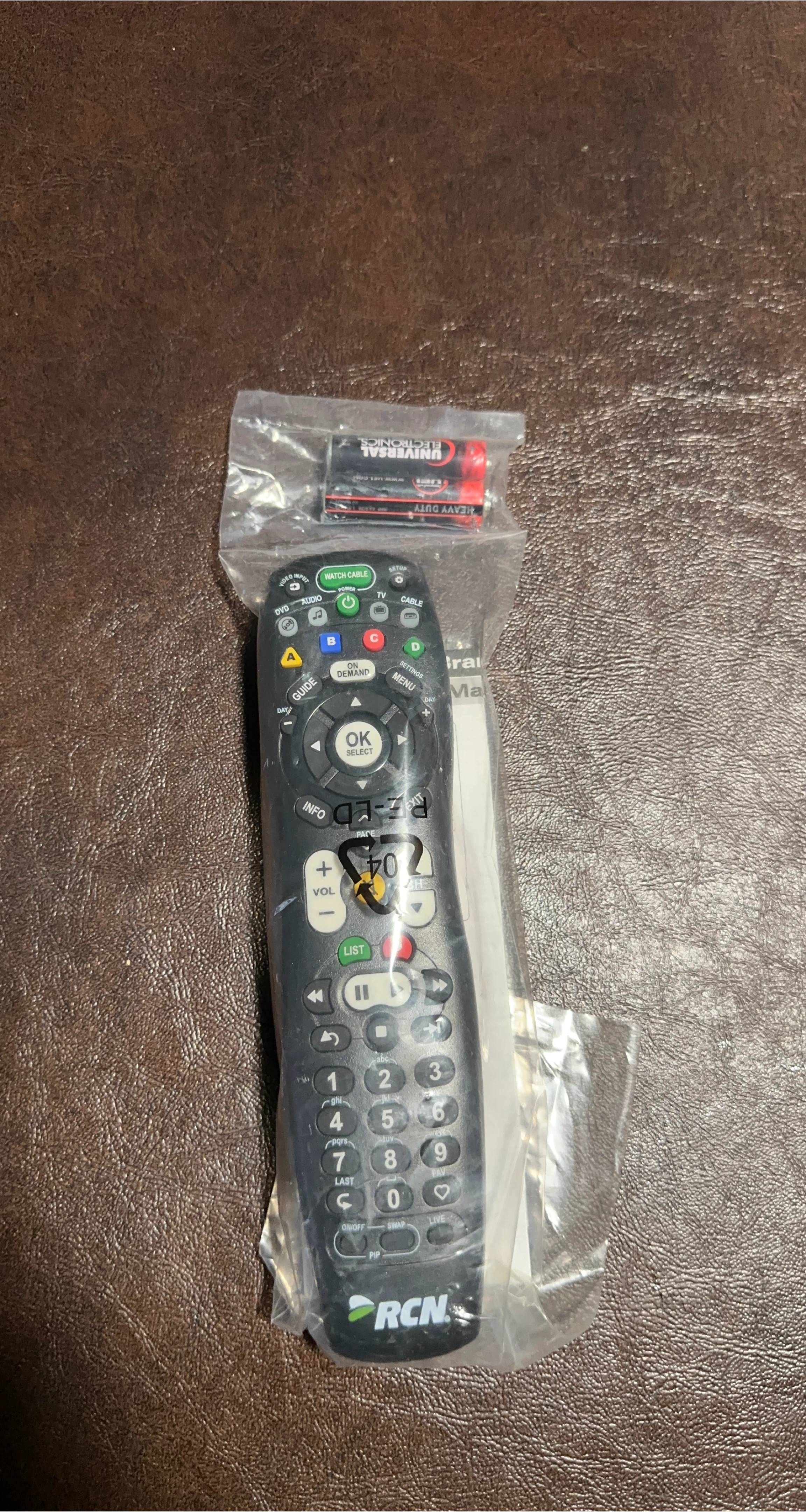 RCN Universal Remote Control with Batteries
