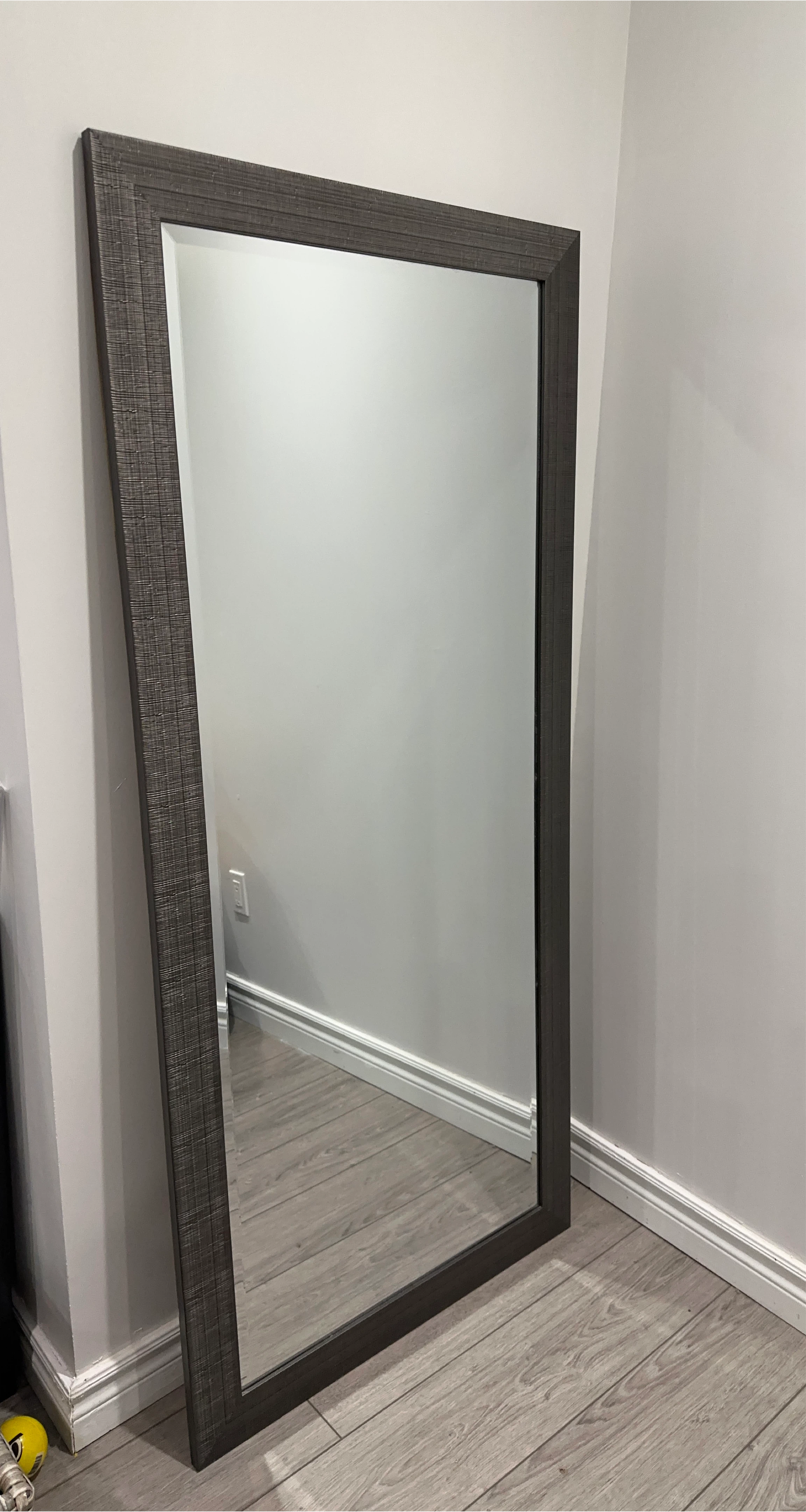 Grey Framed Full Length Mirror