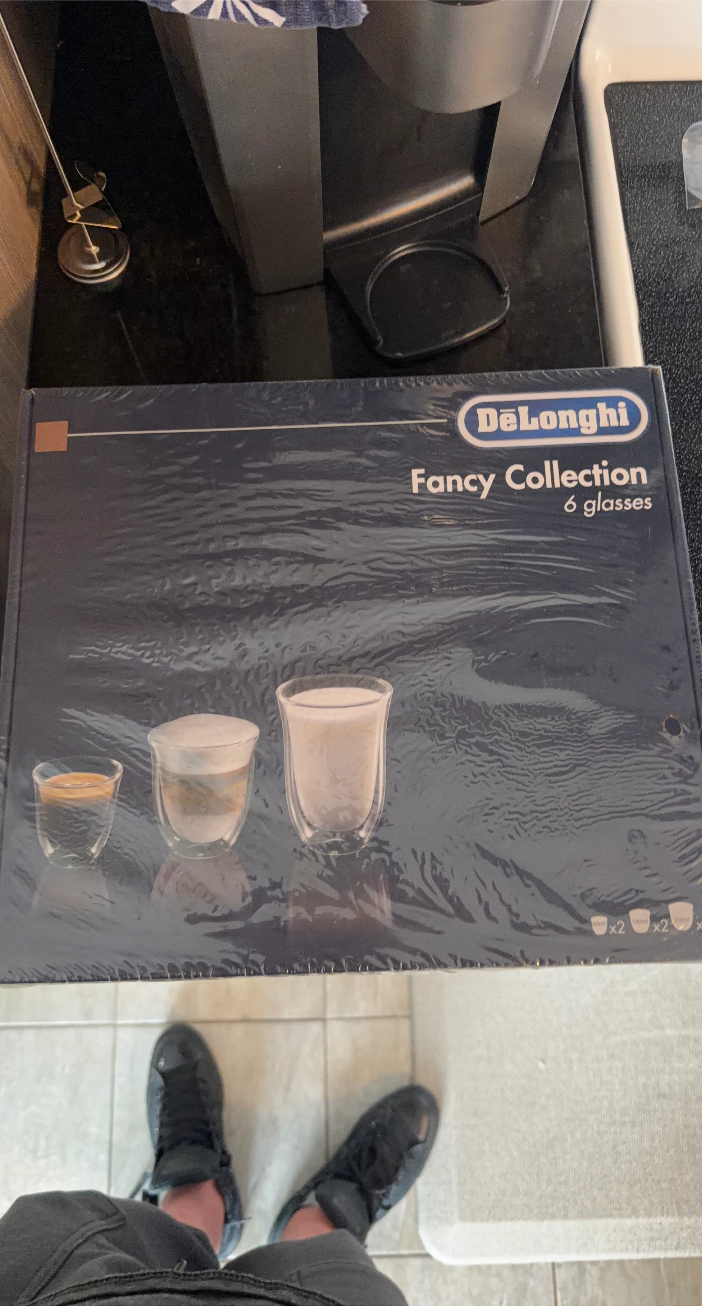 DeLonghi Fancy Collection Double Wall Glasses (6 glasses)