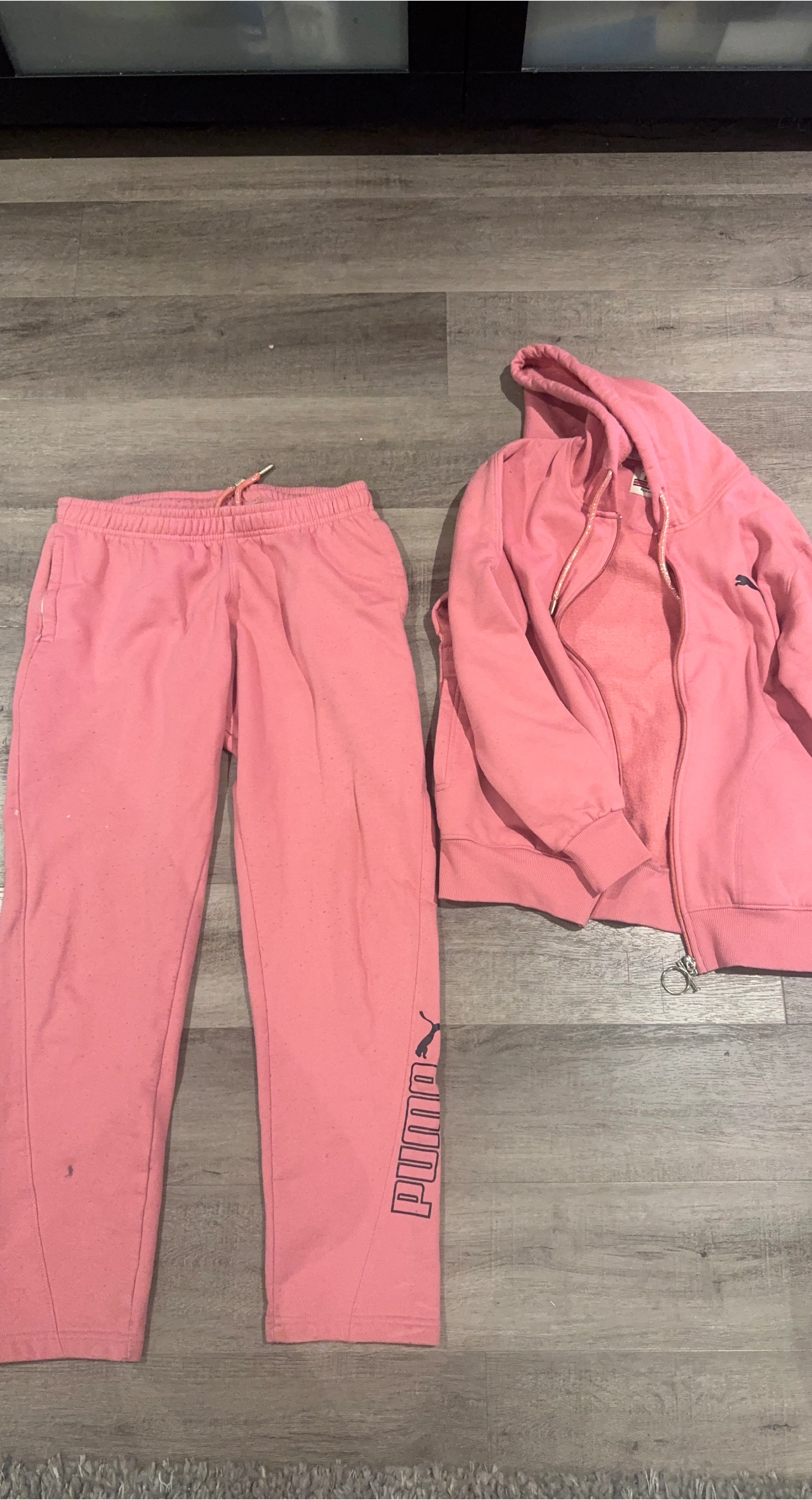 Puma Pink Tracksuit Set - Hoodie & Pants